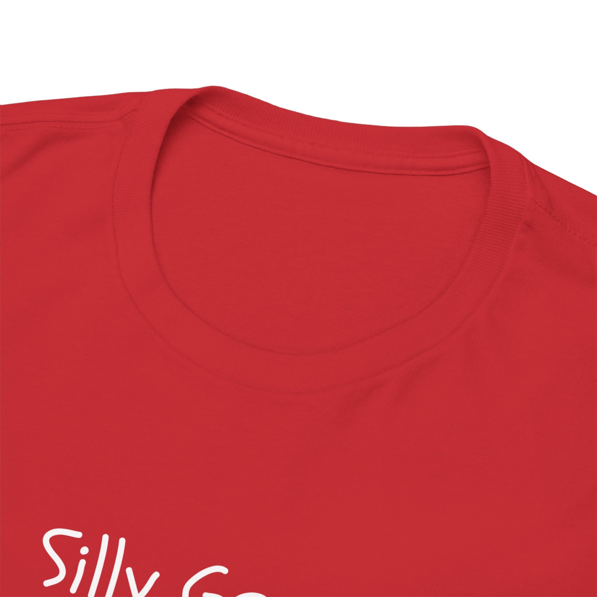 Silly Goose Minimalist Black Tee — Small Chest Text Graphic T-Shirt