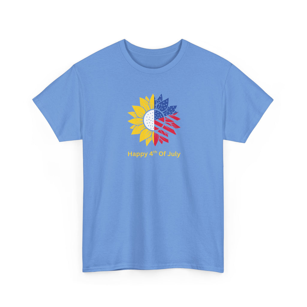 Sunflower USA T-Shirt – "Home of Hope" Patriotic Floral Tee