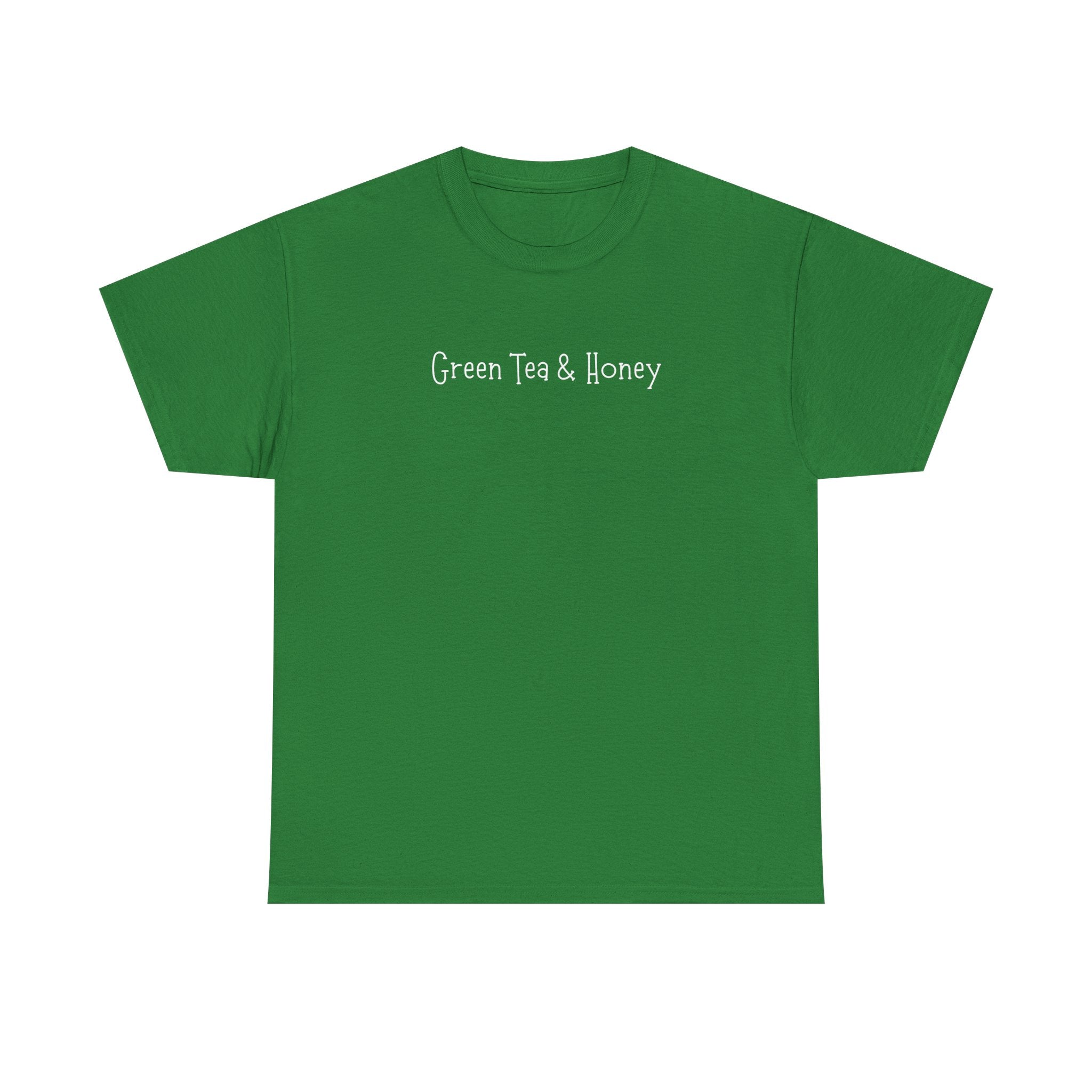 Green Tea & Honey Tee — Minimalist Tea Lover T-Shirt