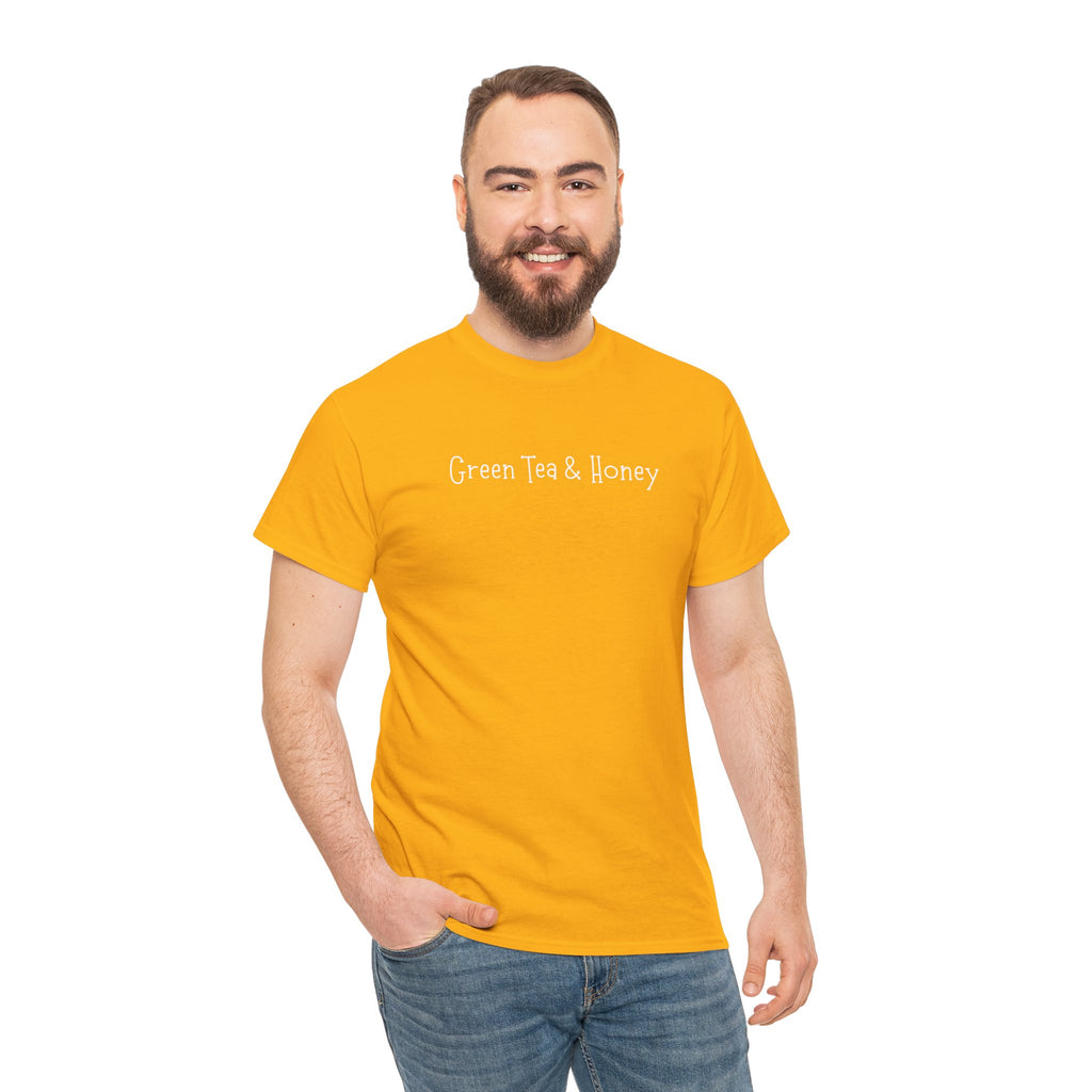 Green Tea & Honey Tee — Minimalist Tea Lover T-Shirt