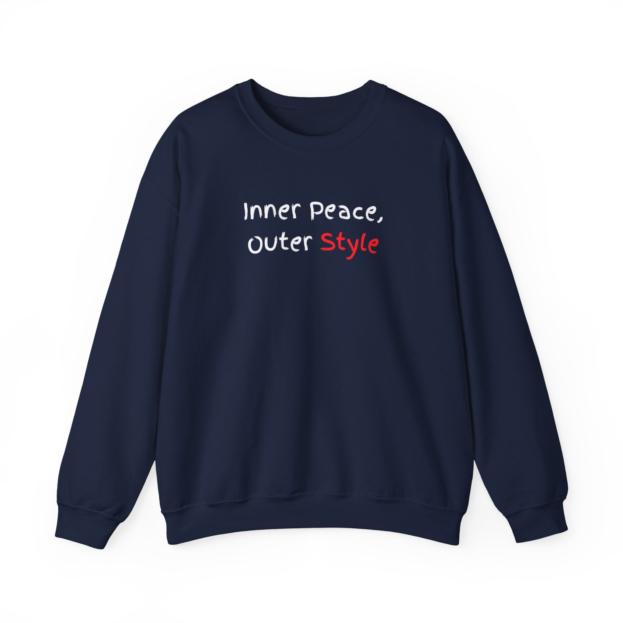 Crewneck Sweatshirt "Style" Minimalist Pink Script – Casual Everyday Fashion