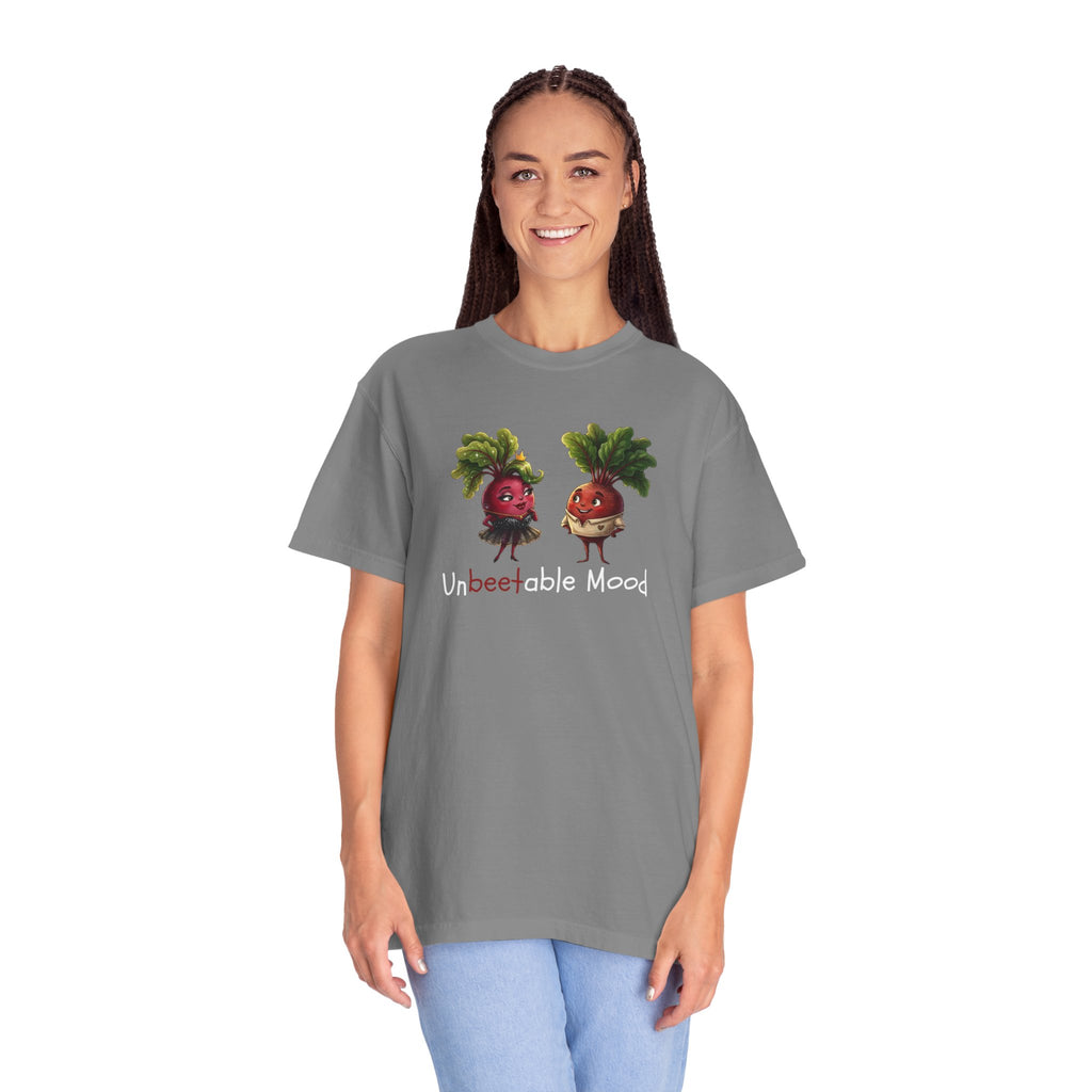 Unbeetable Mood T-Shirt — Cute Beet Characters Veggie Pun Tee