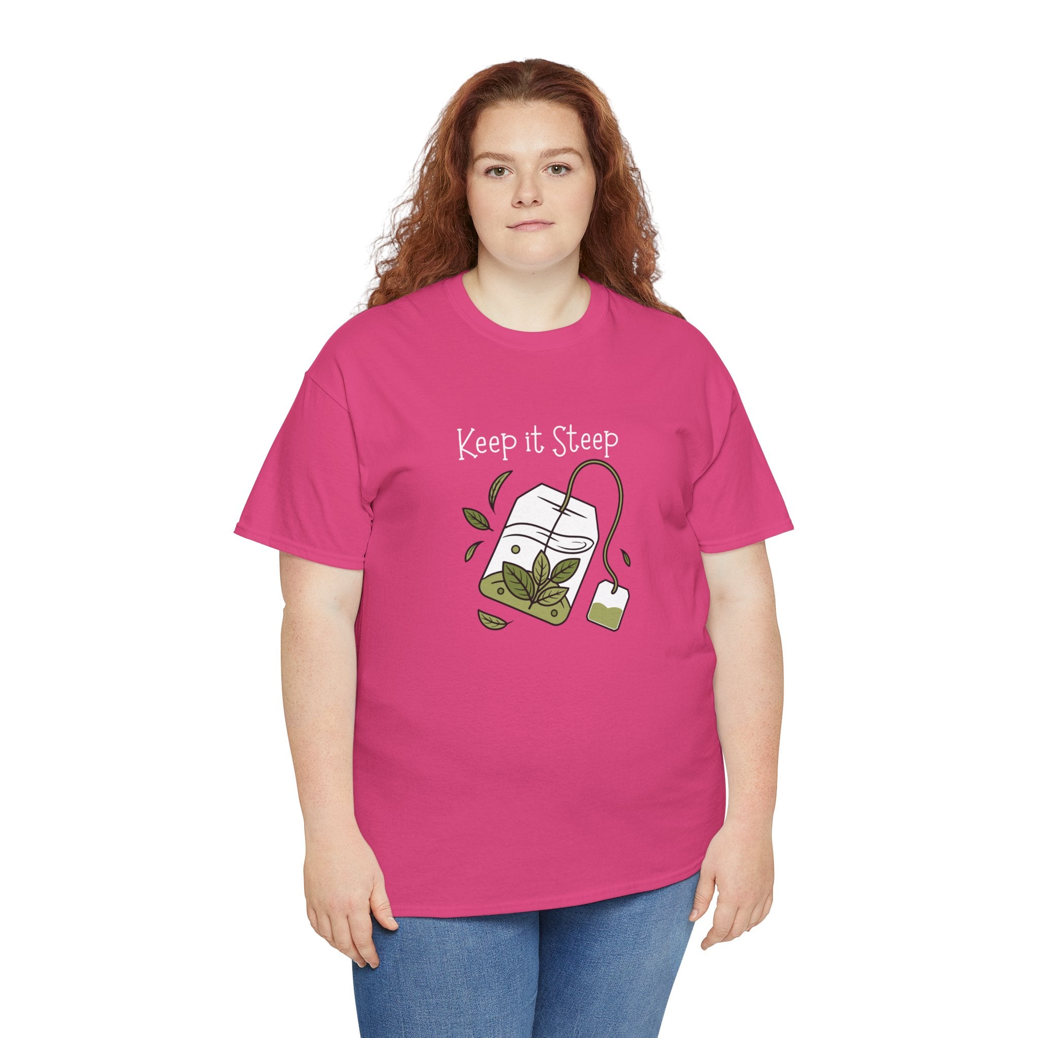 Keep It Steep Tea T-Shirt — Cute Tea Bag Graphic Tee for Tea Lovers
