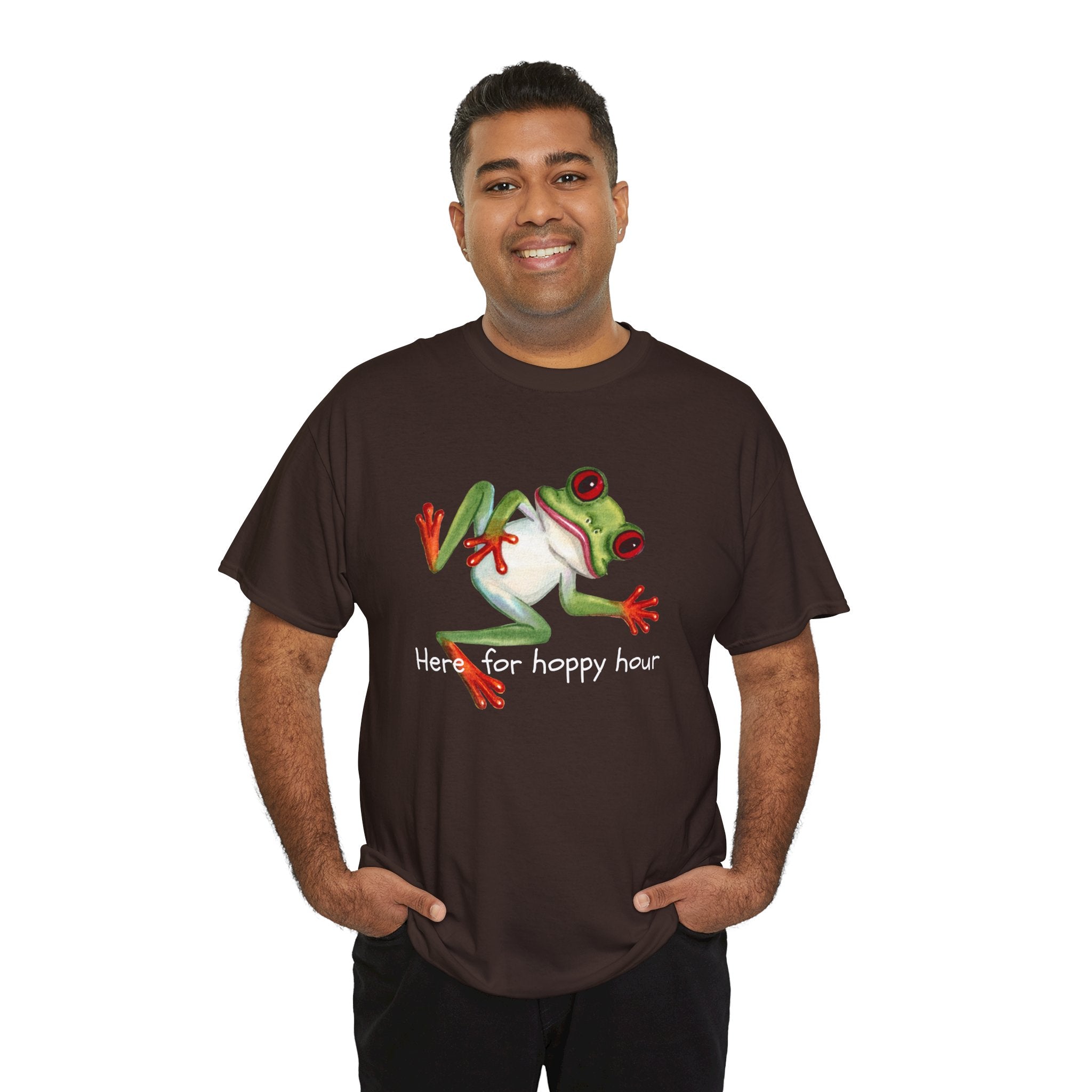 Red-Eyed Tree Frog Graphic Tee — Cute Tropical Frog Shirt for Nature Lovers
