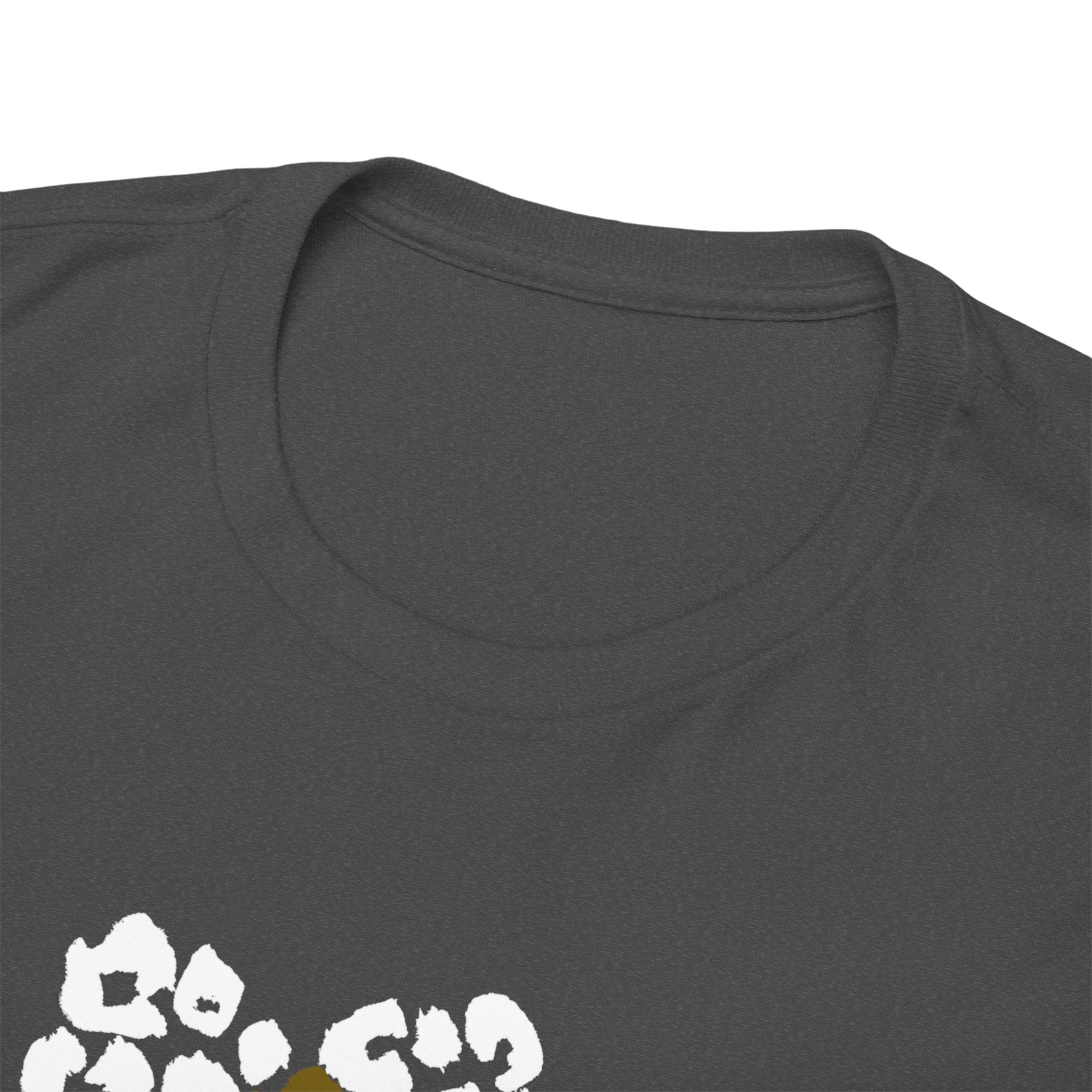 Leopard Heart Graphic Tee — Two-Tone Animal Print Heart T-Shirt