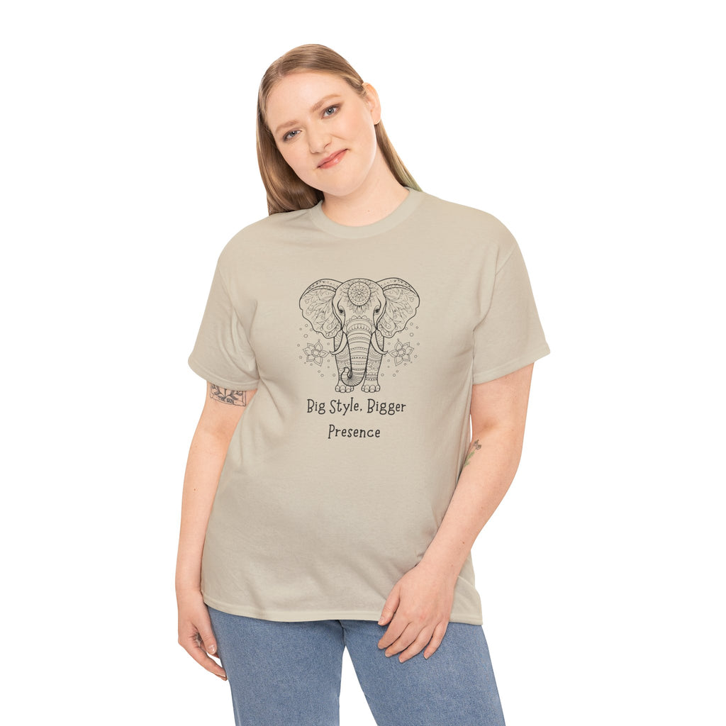 Elephant Head Tee — "Big Style. Bigger Presence" Graphic T-Shirt