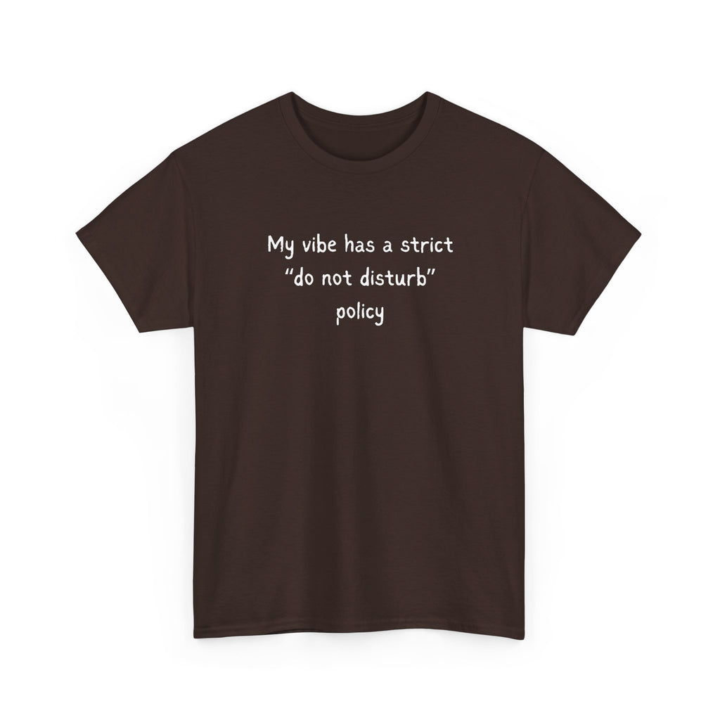 Do Not Disturb Tee — “My vibe has a strict ‘do not disturb’ policy” Graphic T-Shirt