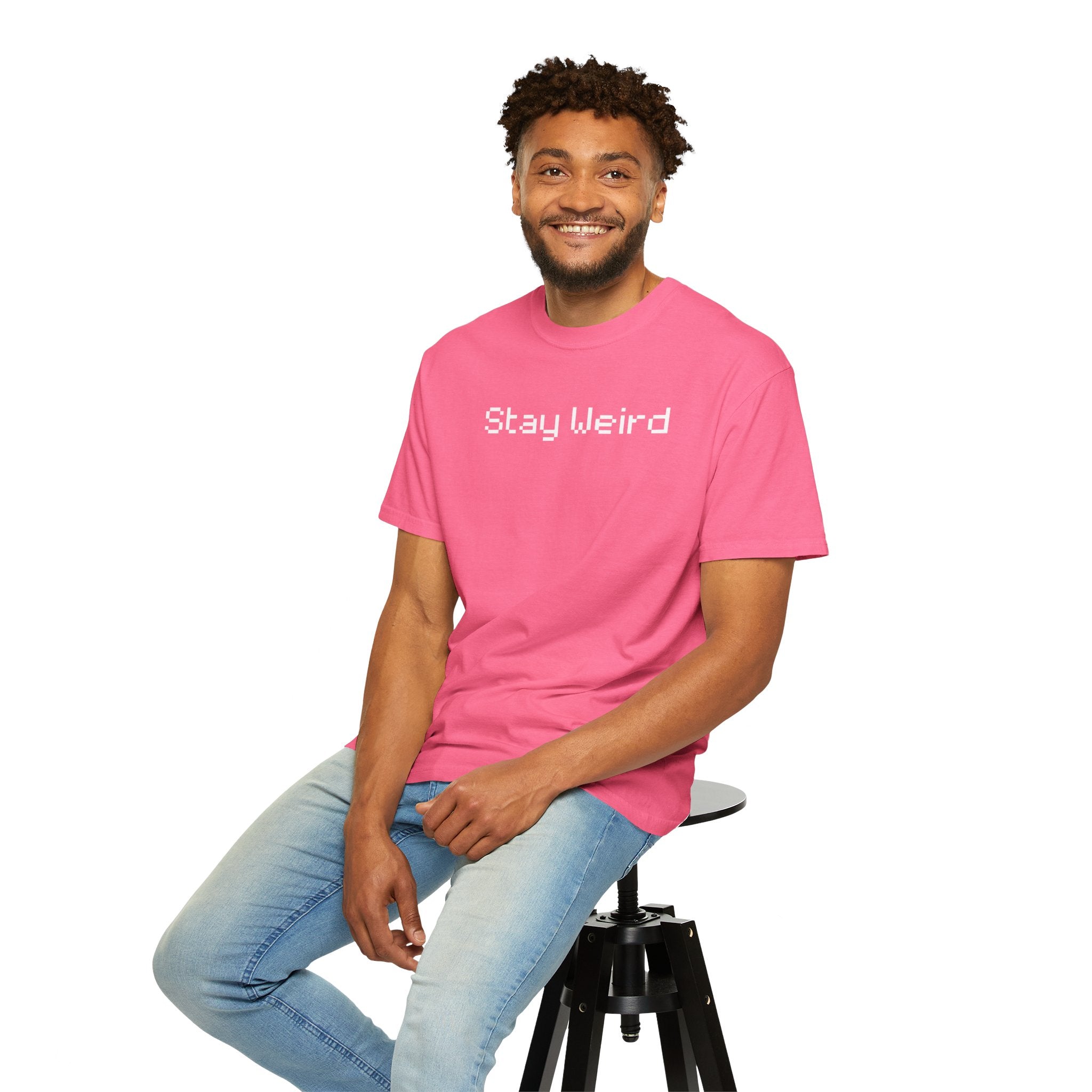 Comfort colors 1717 Template 1768690664958-Stay-Weird-white