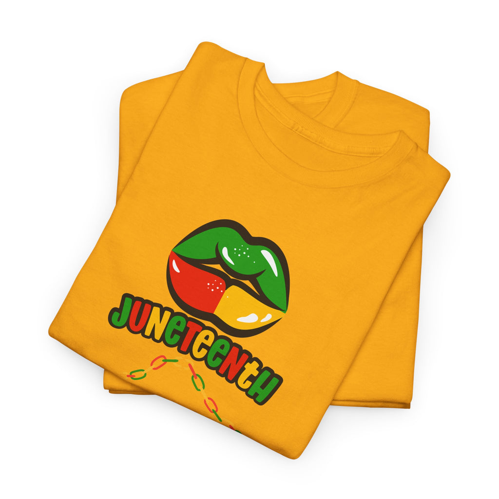 Juneteenth Lips Graphic Tee - Black History Celebration Shirt