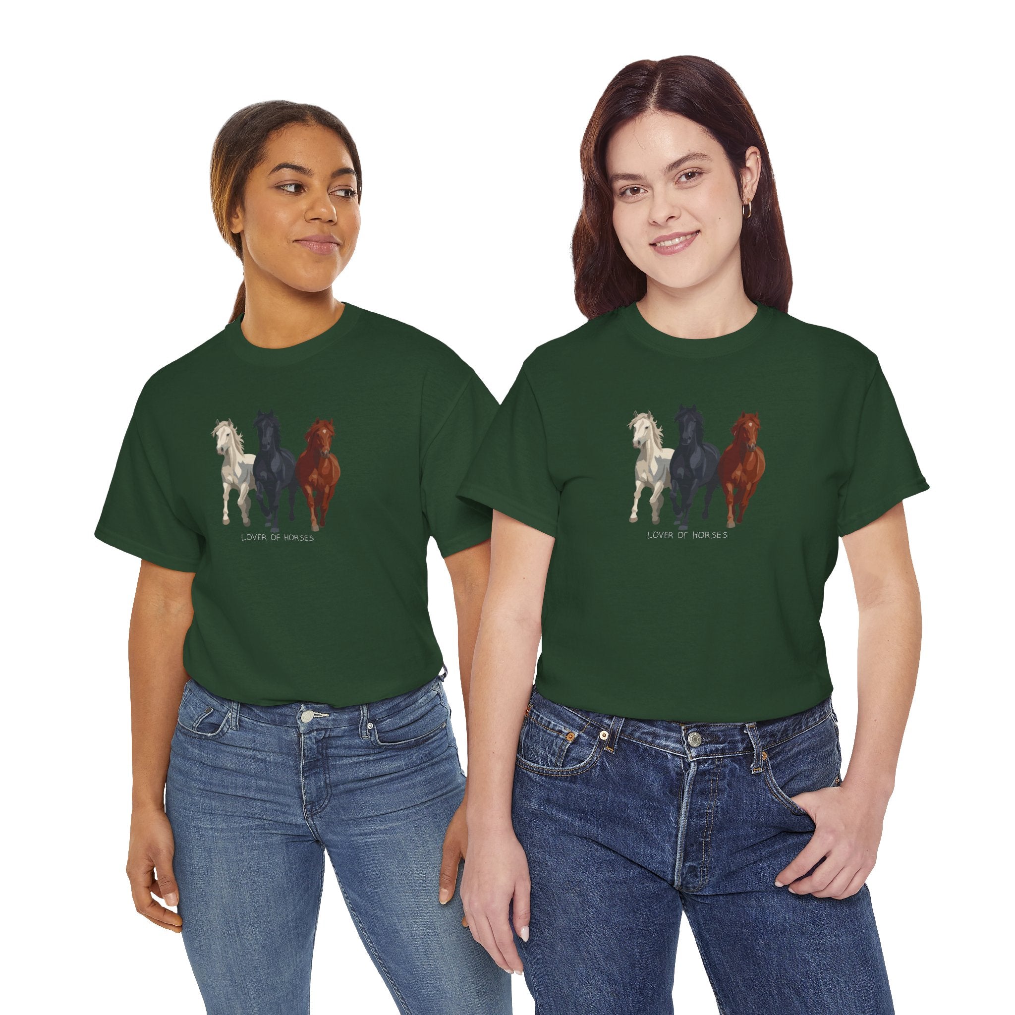 T-Shirt — Three Horses 'Love is Love' Pride Graphic Tee