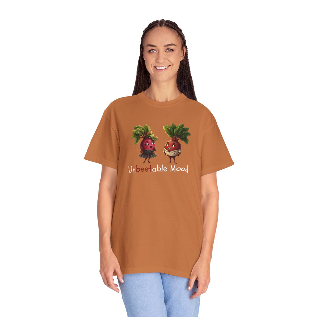 Unbeetable Mood T-Shirt — Cute Beet Characters Veggie Pun Tee