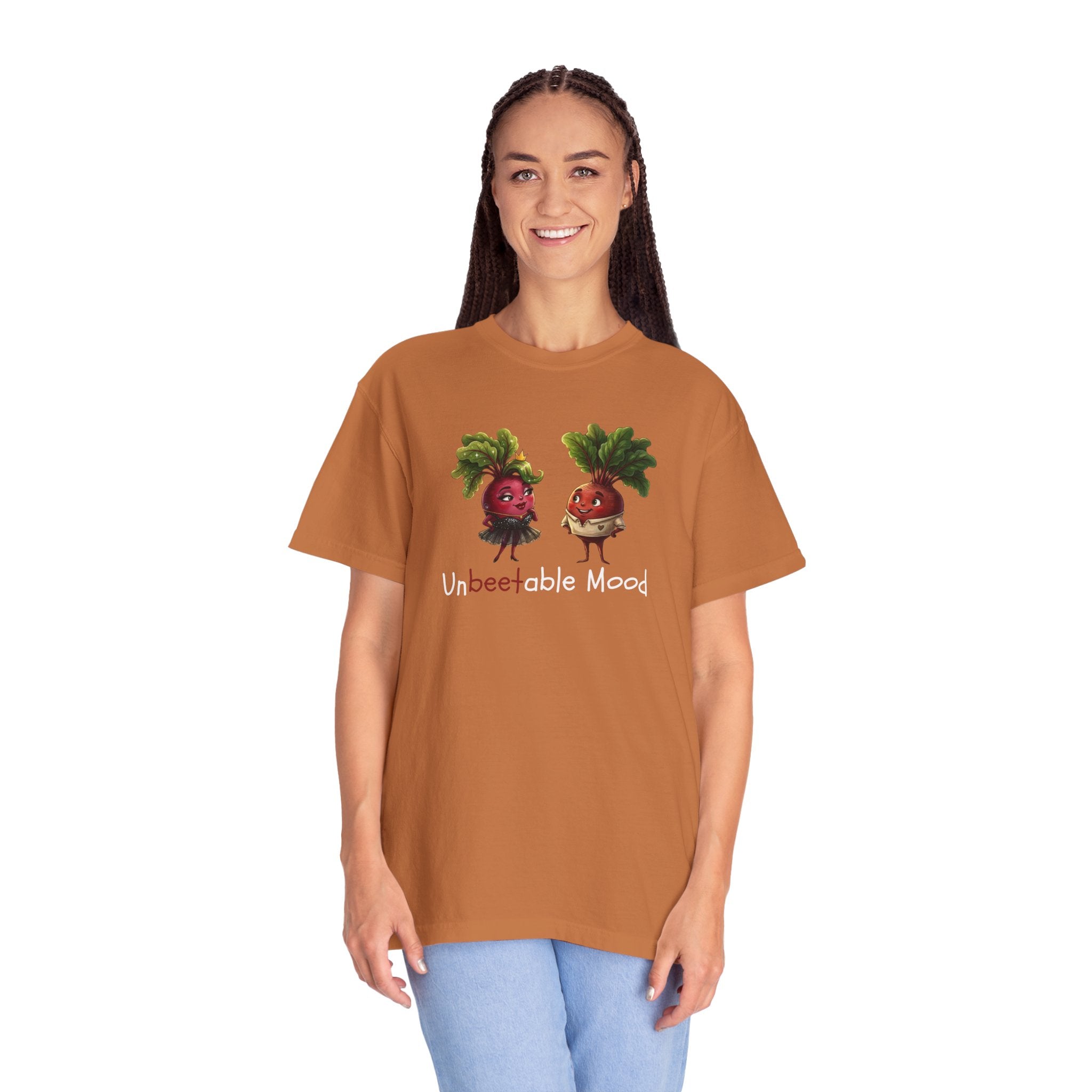 Unbeetable Mood T-Shirt — Cute Beet Characters Veggie Pun Tee