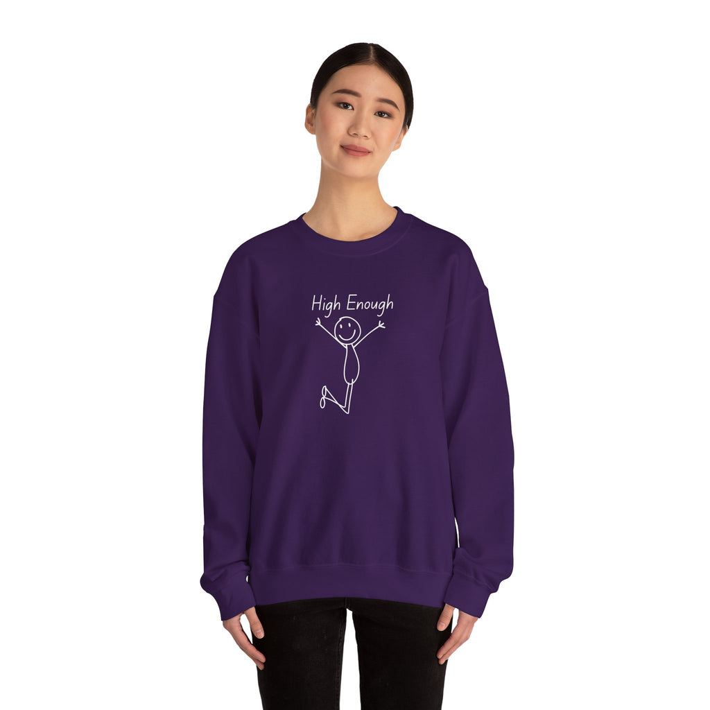 High Enough Stick Figure Crewneck Sweatshirt