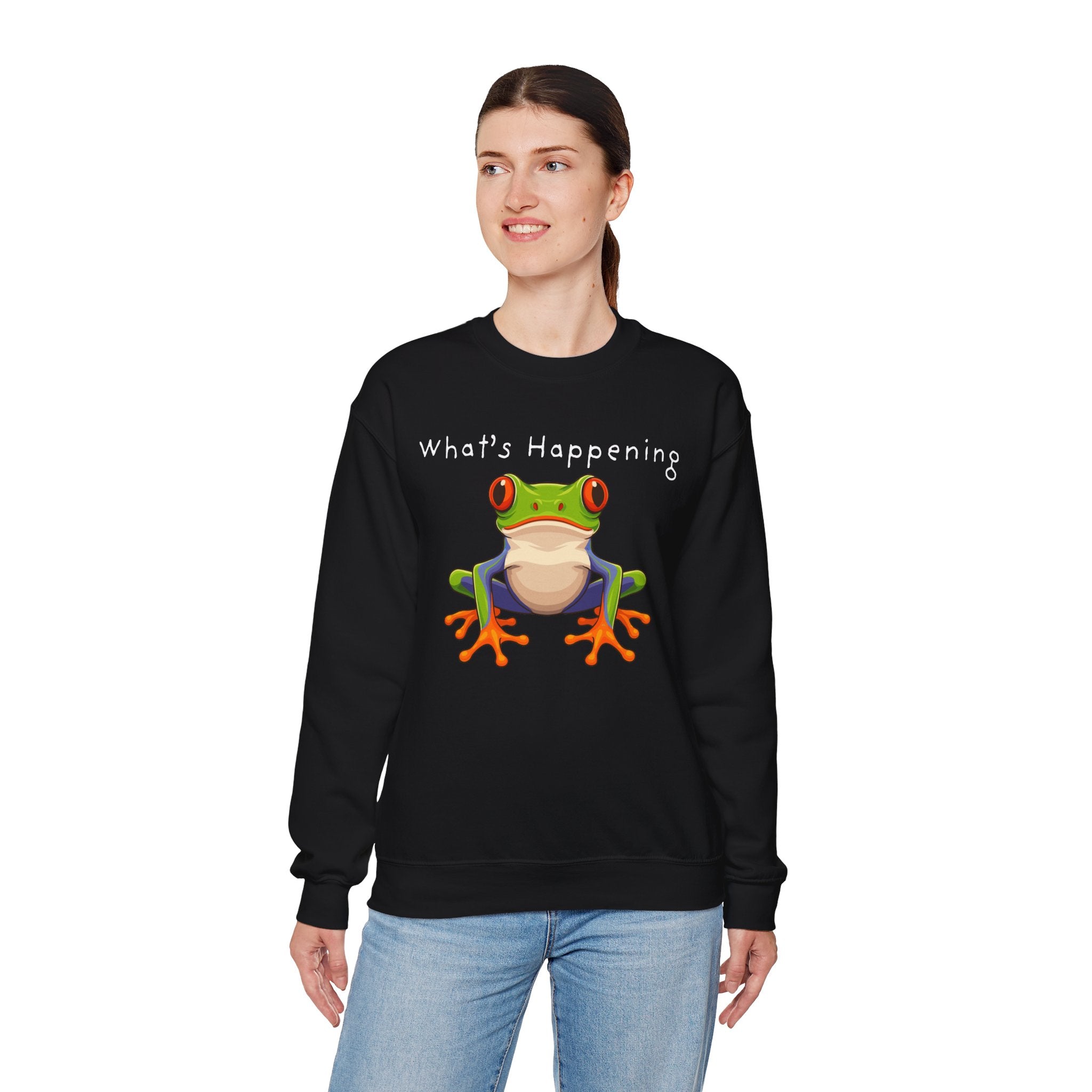 What's Happening Frog Crewneck Sweatshirt