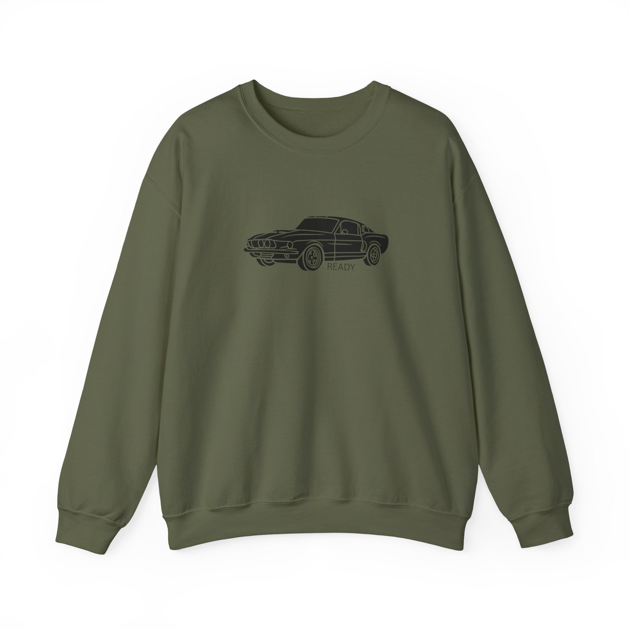Classic Mustang Outline Crewneck Sweatshirt
