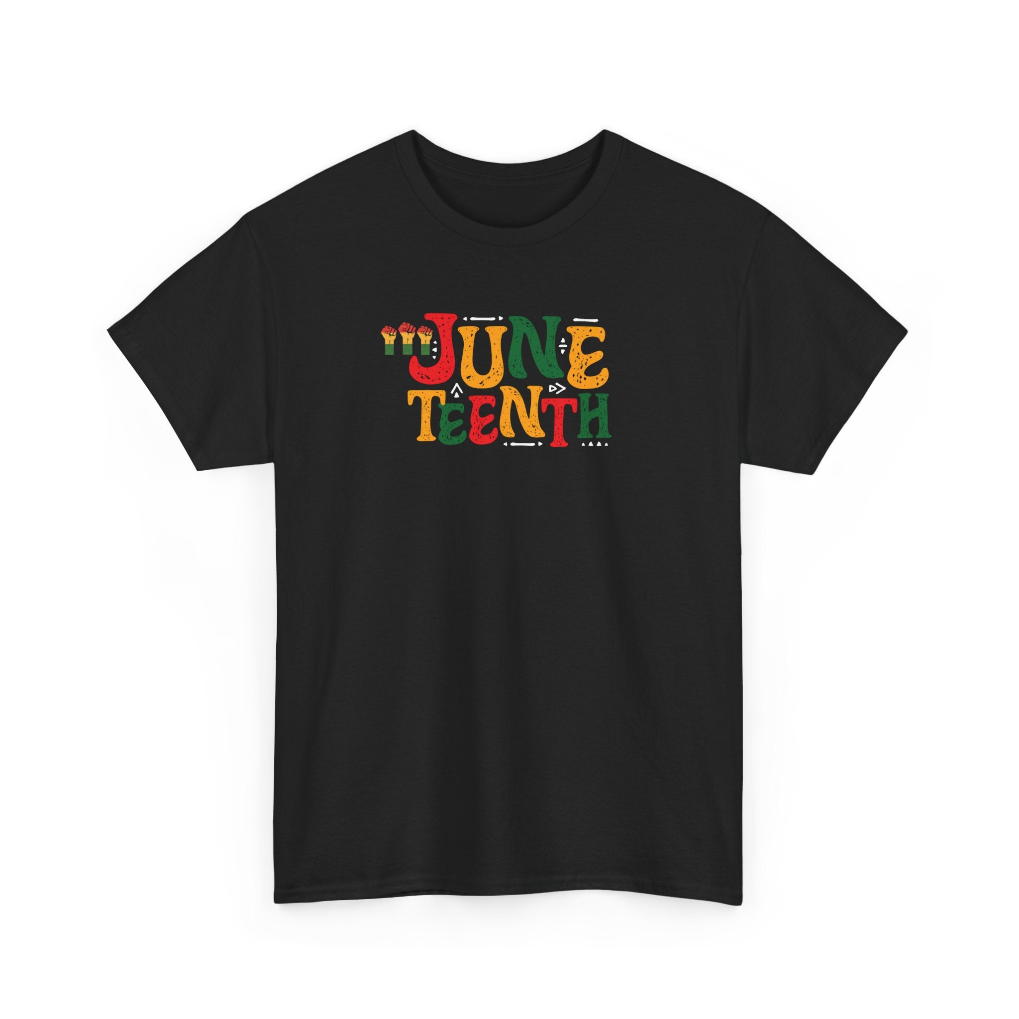 Juneteenth Graphic T-Shirt — Colorful Retro "Juneteenth" Tee (Jun 19 Celebration)