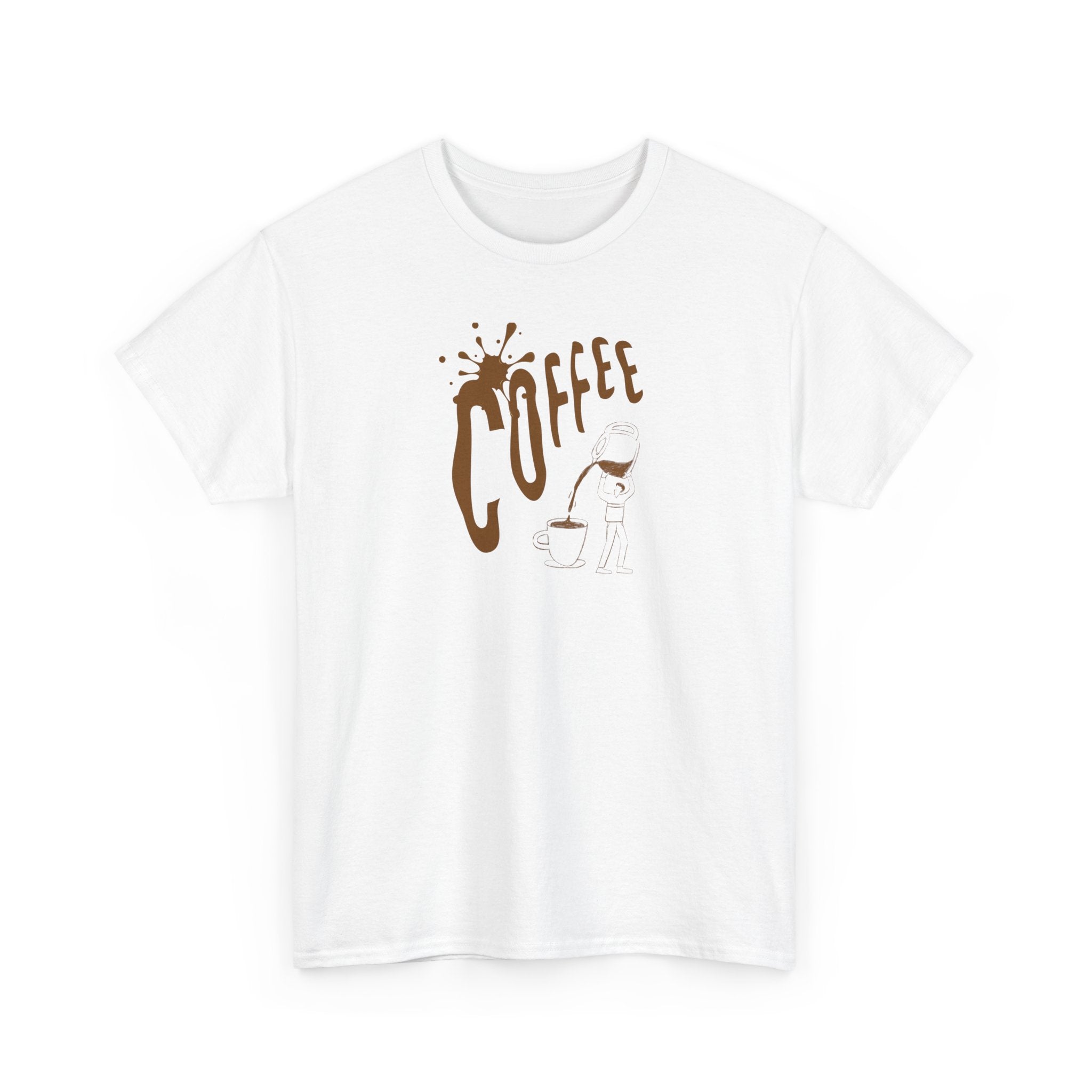Coffee Splash T‑Shirt — Retro Coffee Typography Tee