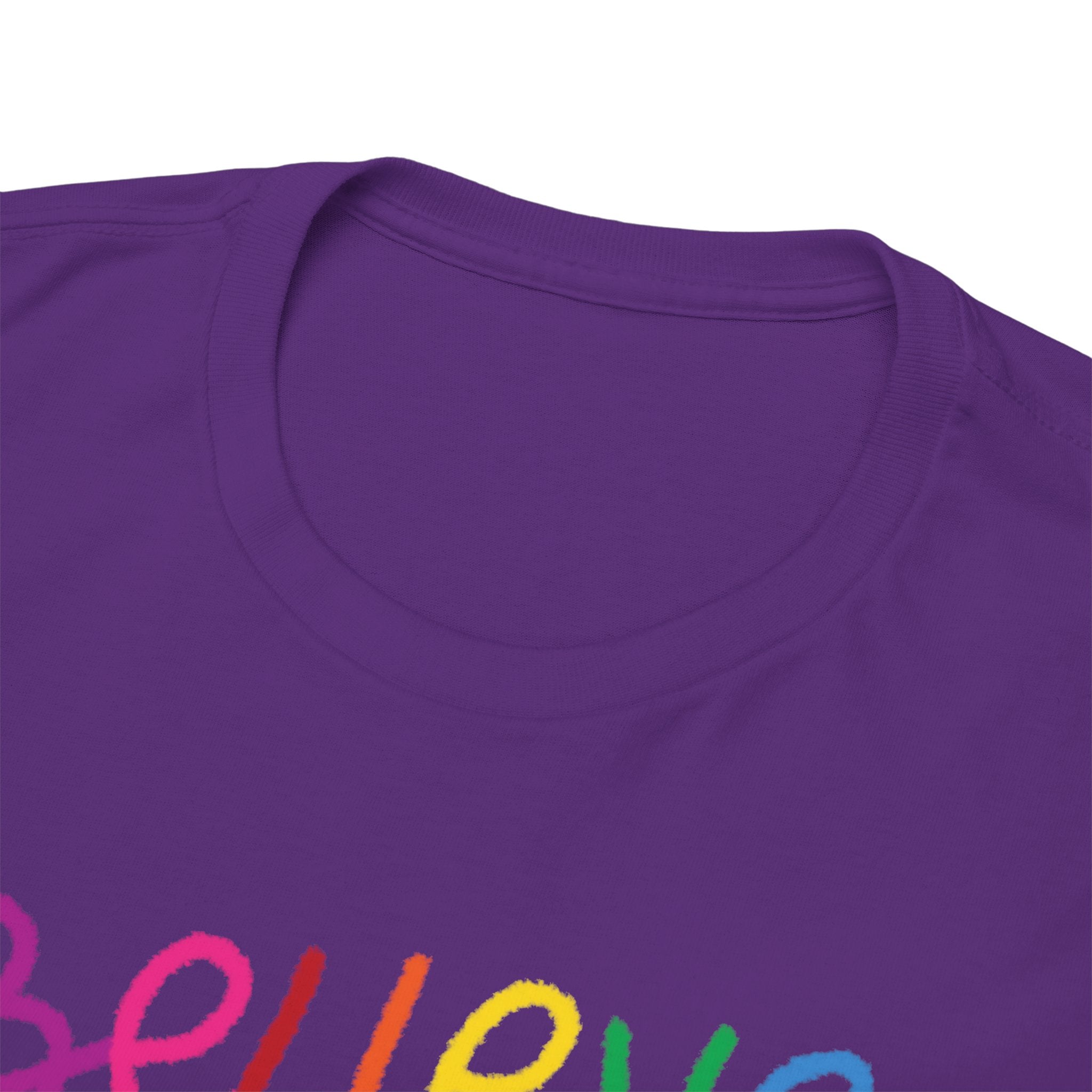 Believe in Yourself Tee — Rainbow Inspirational Motivational Shirt