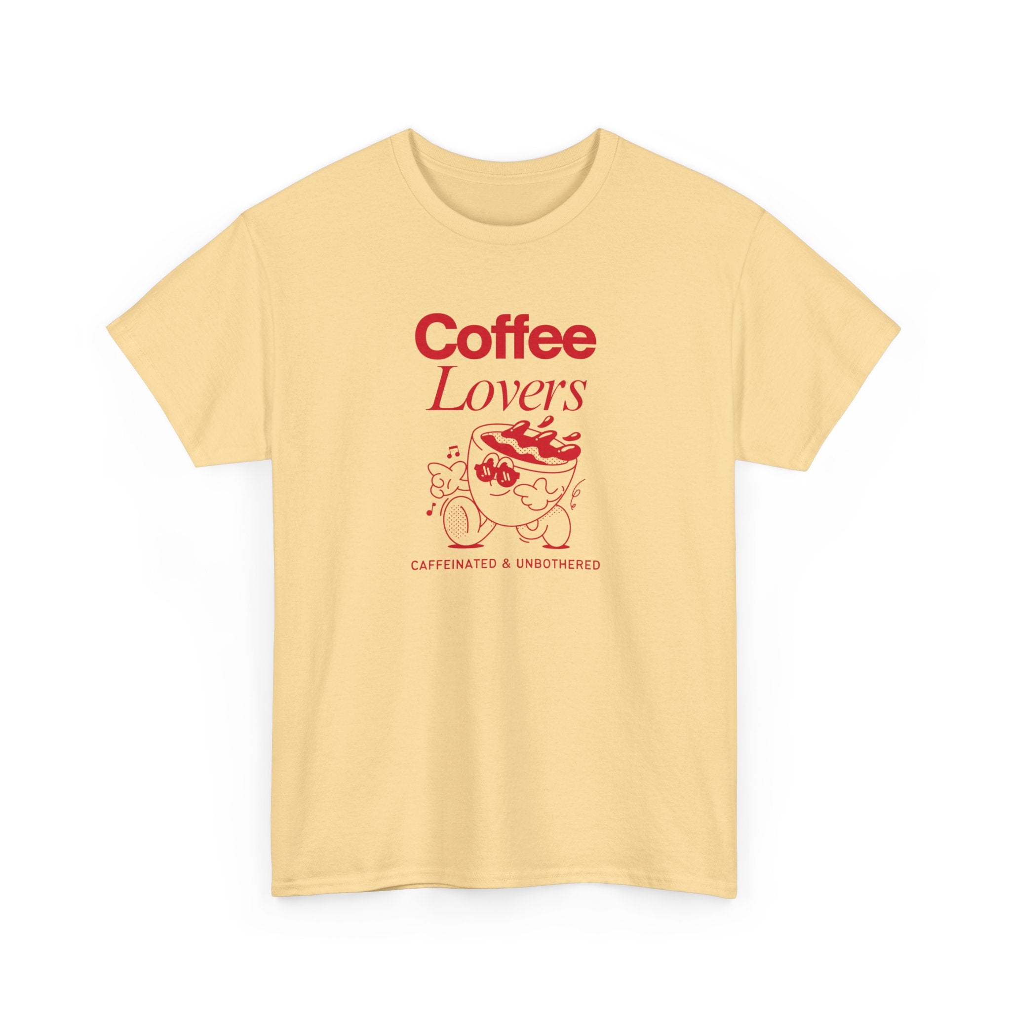 Coffee Lovers T-Shirt — Cute Red Coffee Cup Graphic Tee