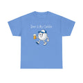 Golf Ball Cartoon Tee — "Beer Is My Caddie" Funny Golf Shirt