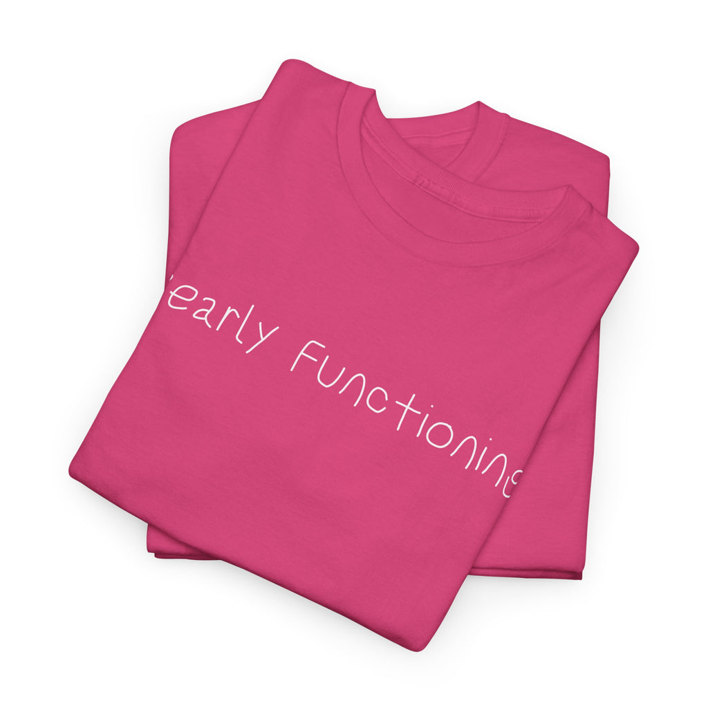 Bearly Functioning T-Shirt — Funny Relatable Graphic Tee for Introverts & Busy People