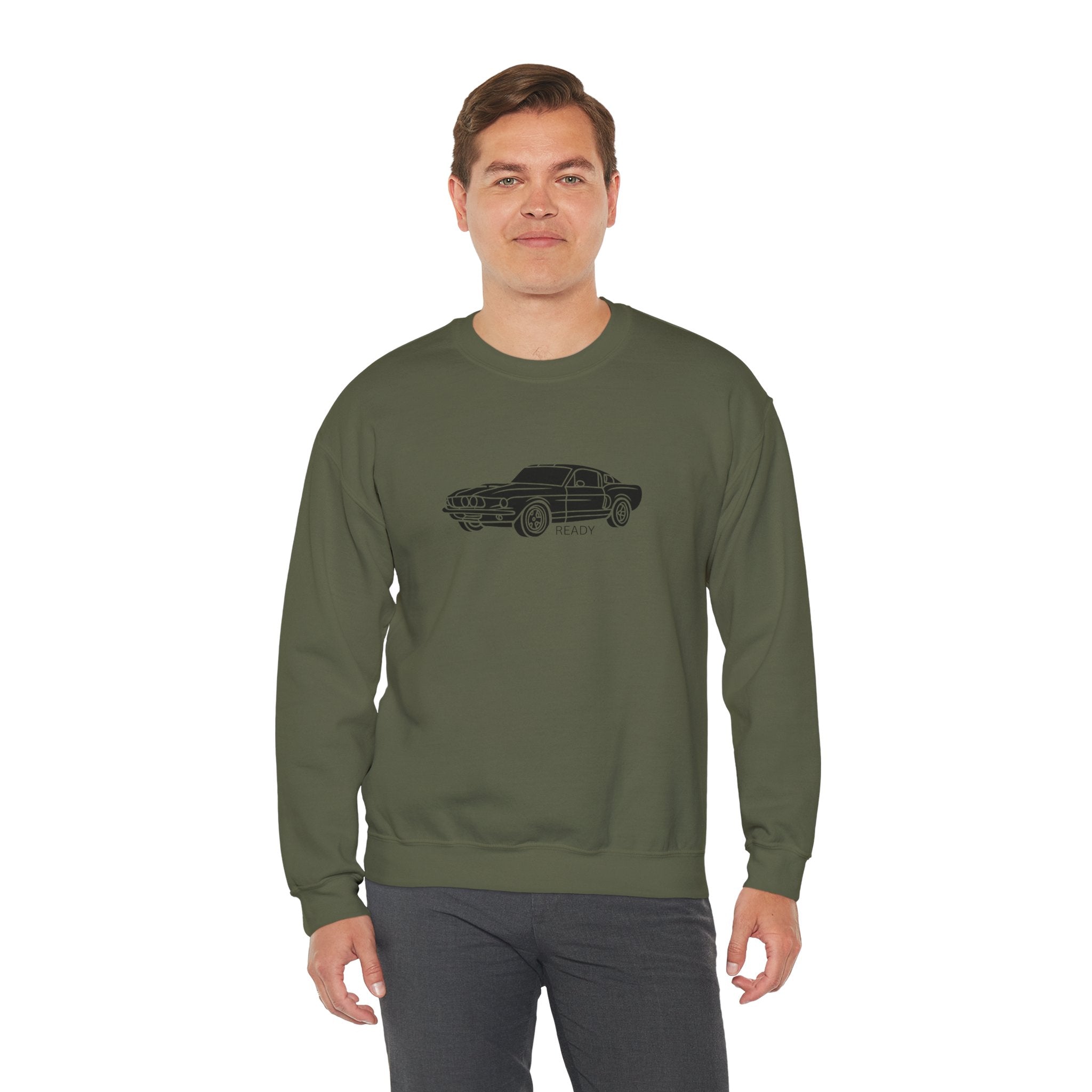 Classic Mustang Outline Crewneck Sweatshirt