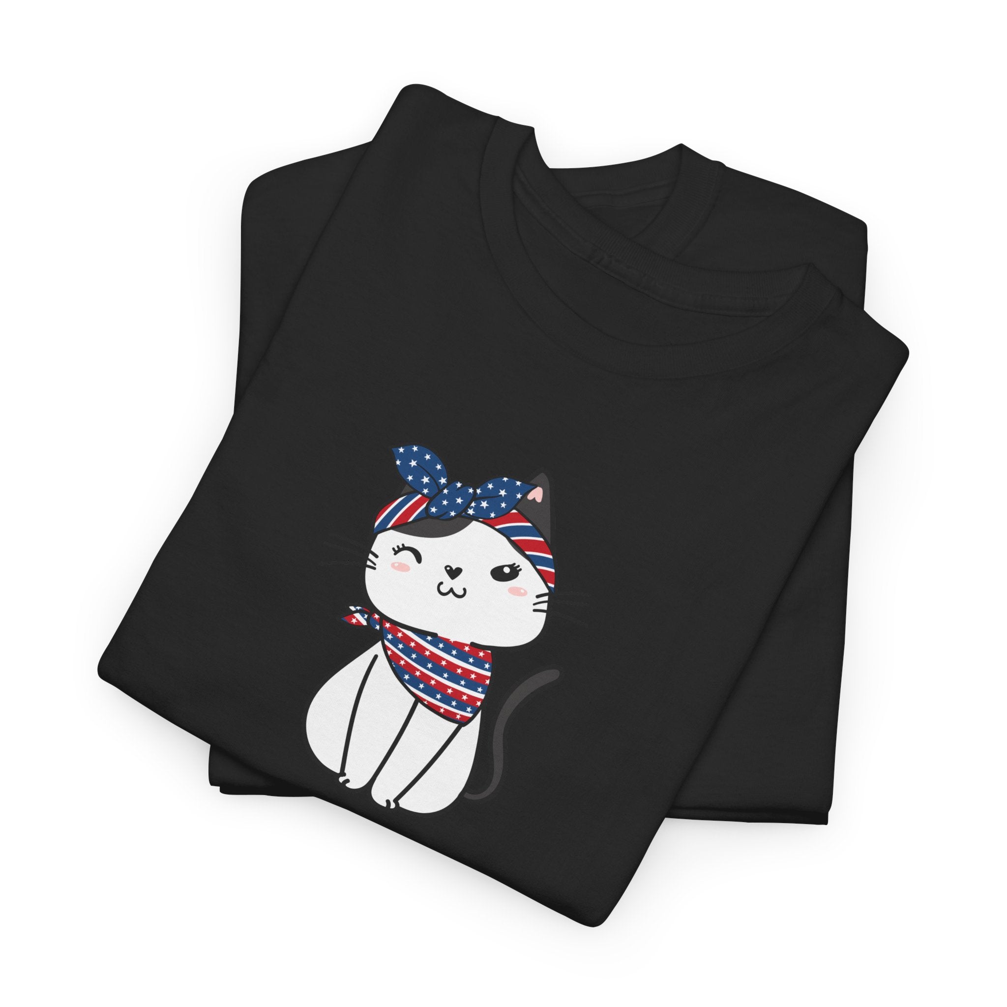Cat Birthday Tee — "A Purr-fect Firecracker Was Born Today"
