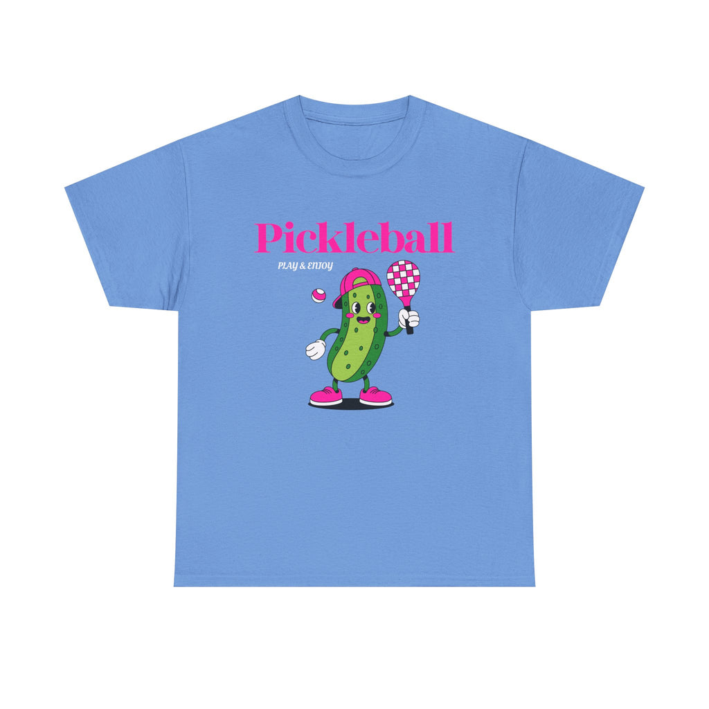 Pickleball Pickle Mascot Tee — Play & Enjoy Graphic T-Shirt