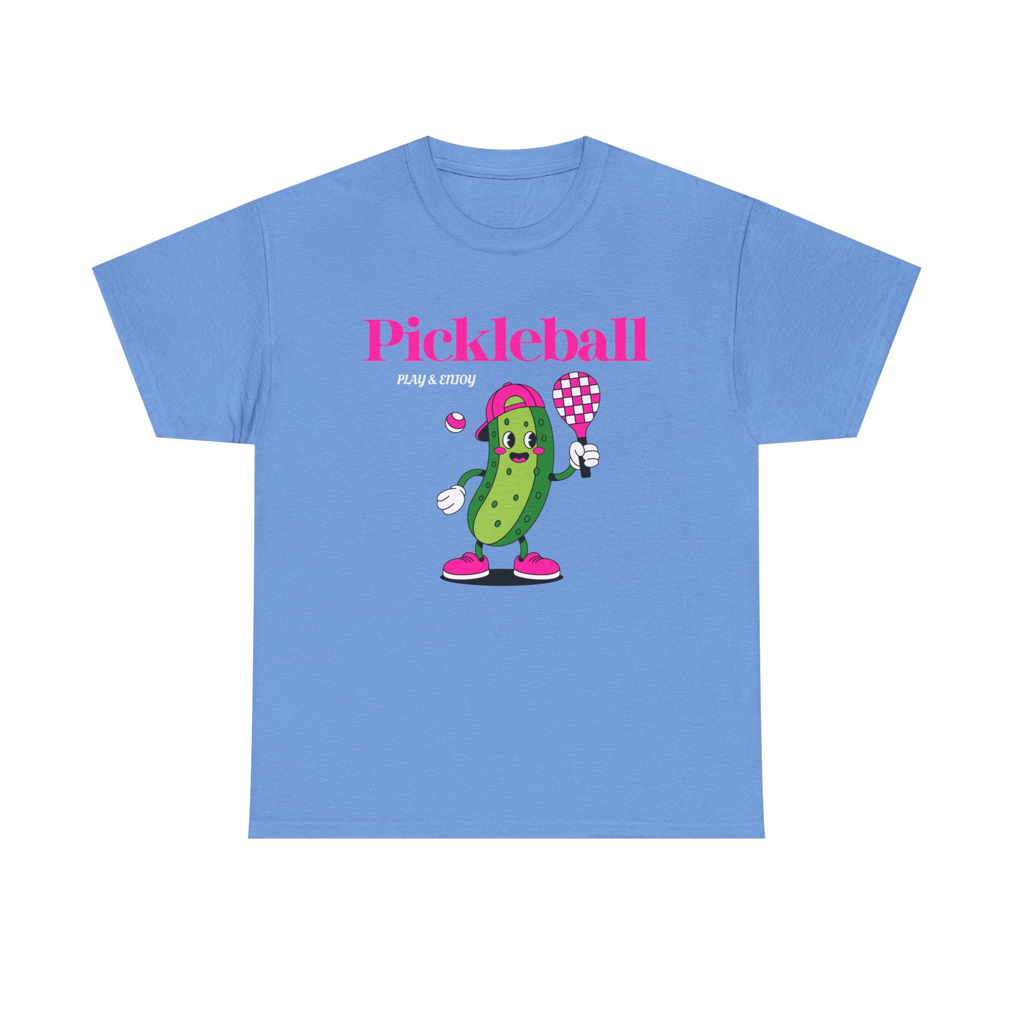 Pickleball Pickle Mascot Tee — Play & Enjoy Graphic T-Shirt