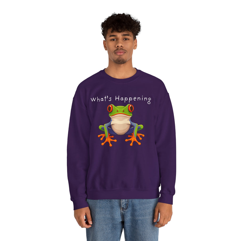 What's Happening Frog Crewneck Sweatshirt