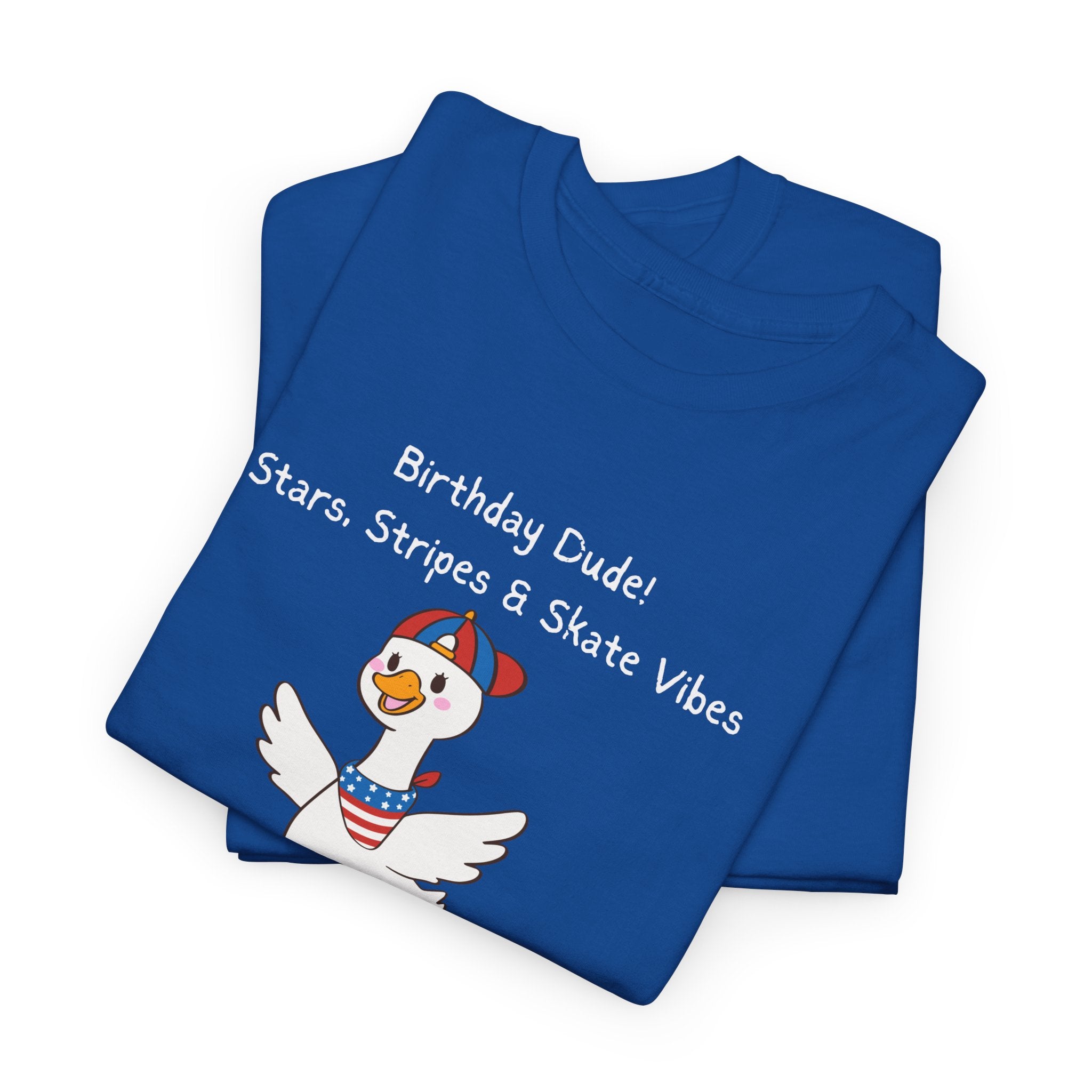 Birthday Dude! Stars, Stripes & Skate Vibes Tee