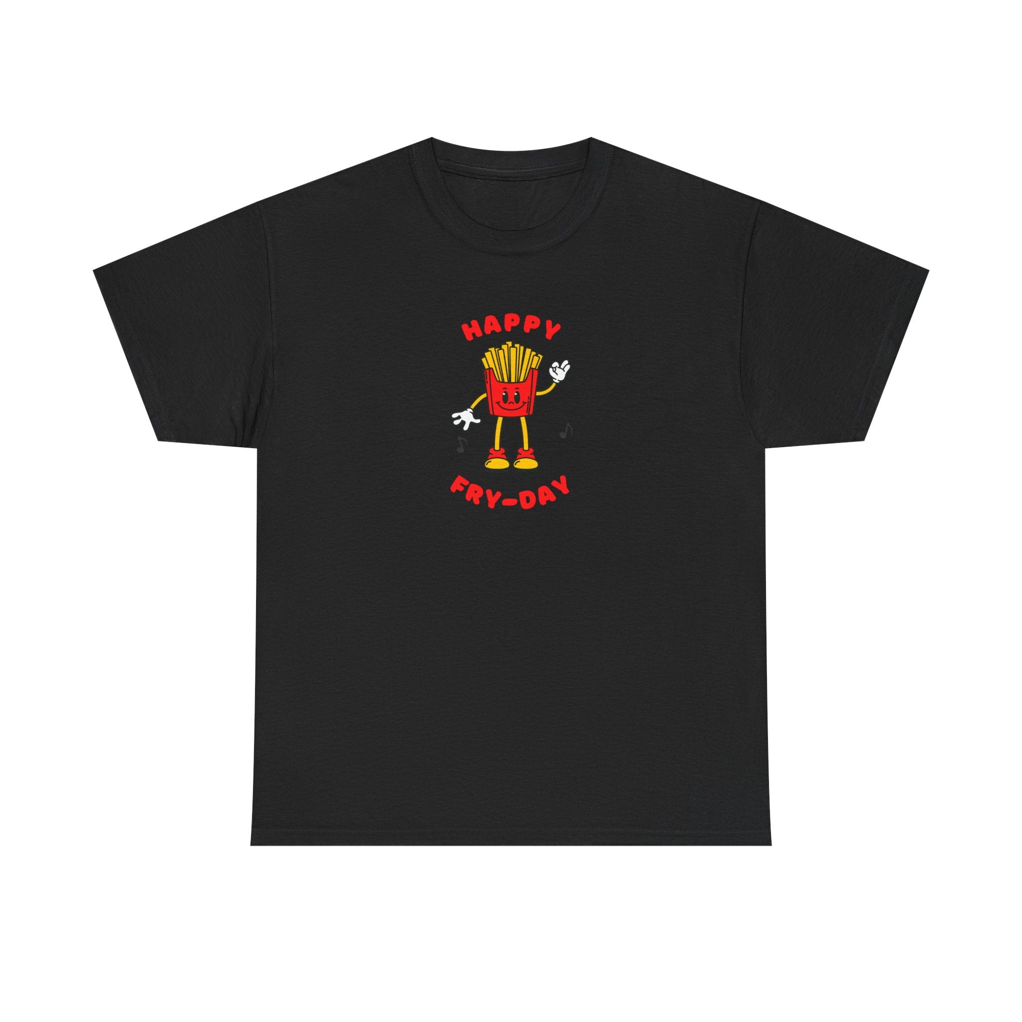 Happy Fry-Day T-Shirt — Cute Dancing Fries Graphic Tee