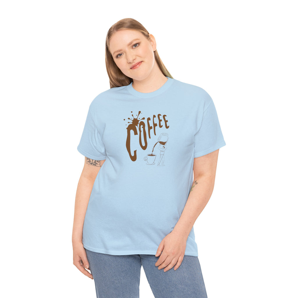Coffee Splash T‑Shirt — Retro Coffee Typography Tee