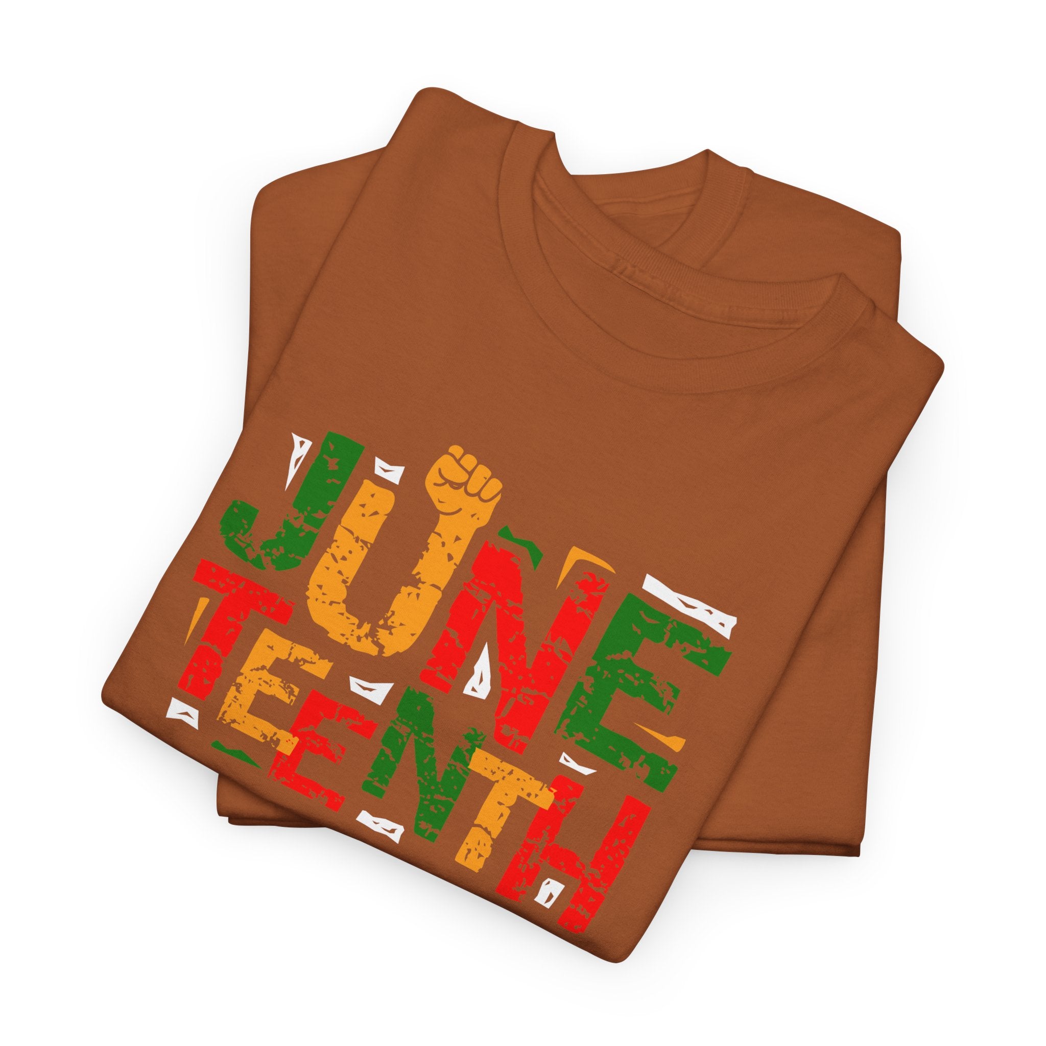 Juneteenth Celebration T-Shirt — "Made Us Stronger" Floral Block Letter Tee