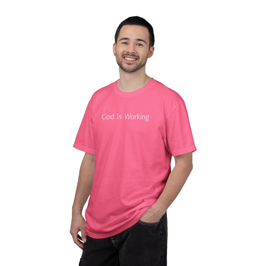 Faith T-Shirt — "God Is Working" Inspirational Tee