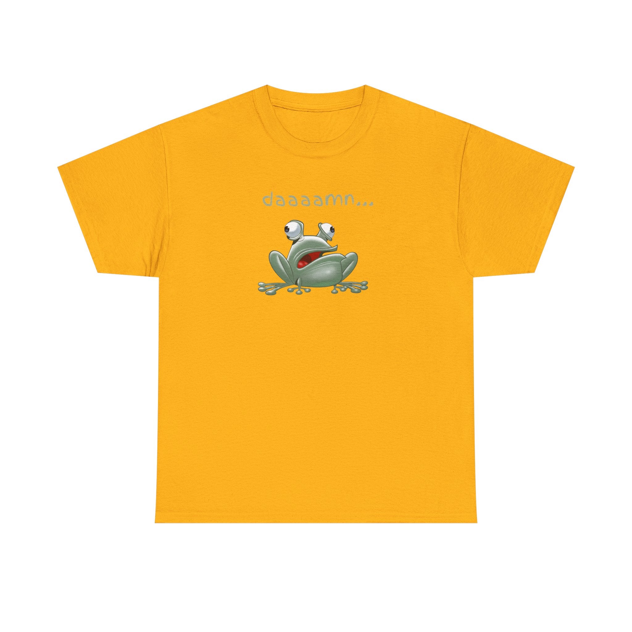 Frog "daaaamn..." T-Shirt — Funny Relaxed Frog Graphic Tee