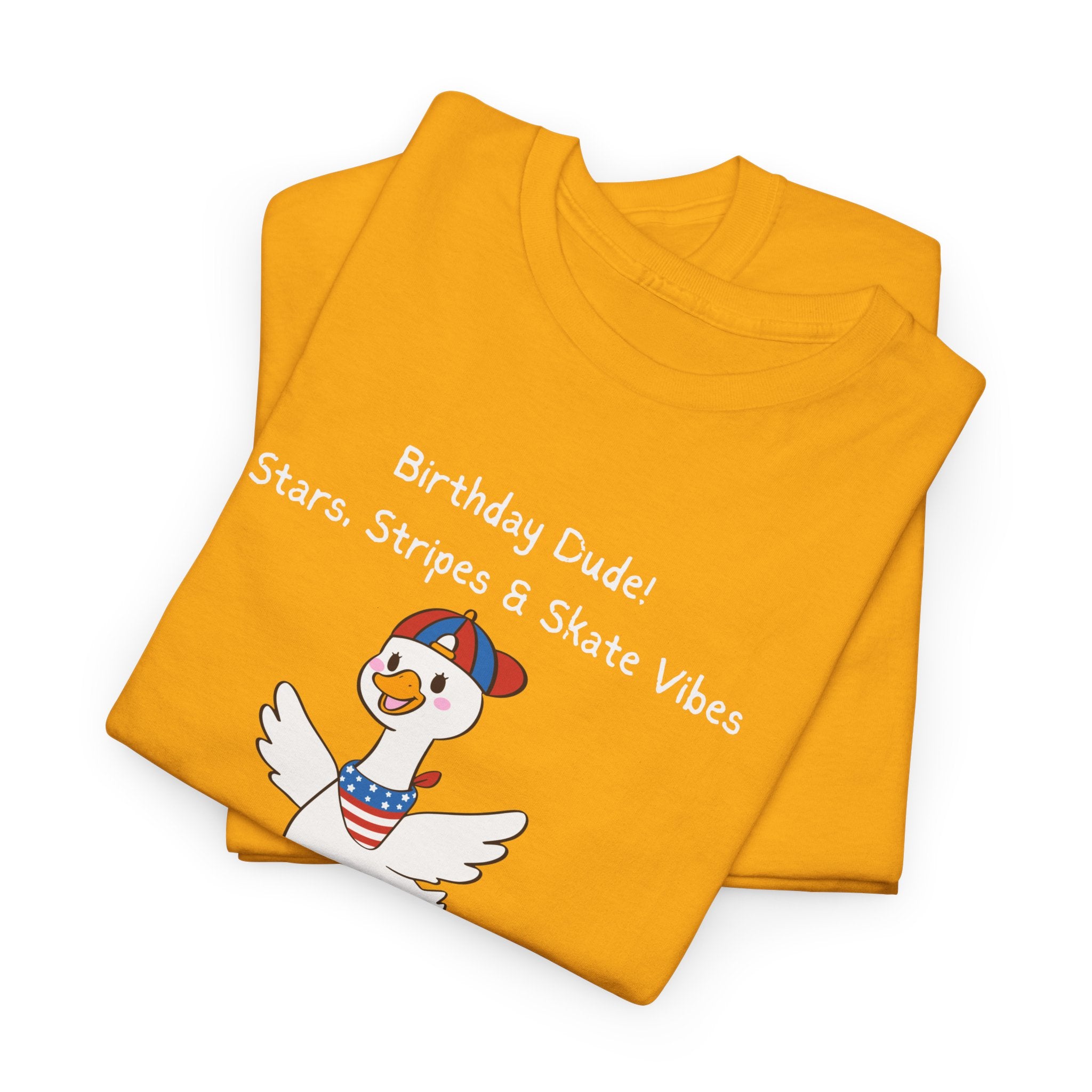 Birthday Dude! Stars, Stripes & Skate Vibes Tee