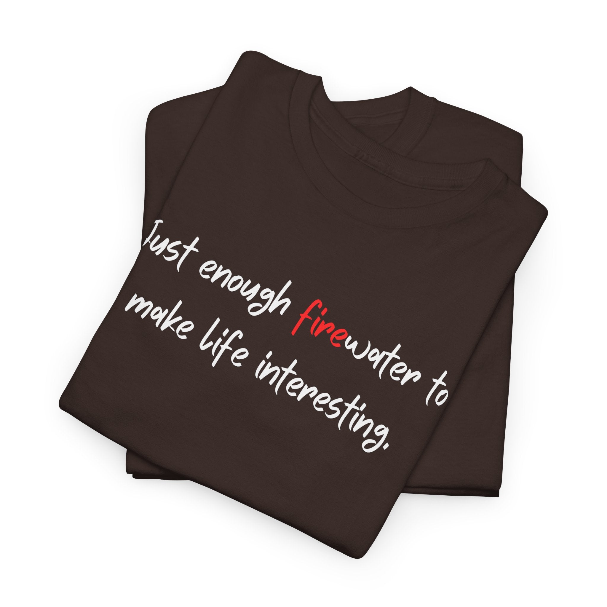 T-Shirt — Minimal 'fine' Chest Embroidered Graphic Tee