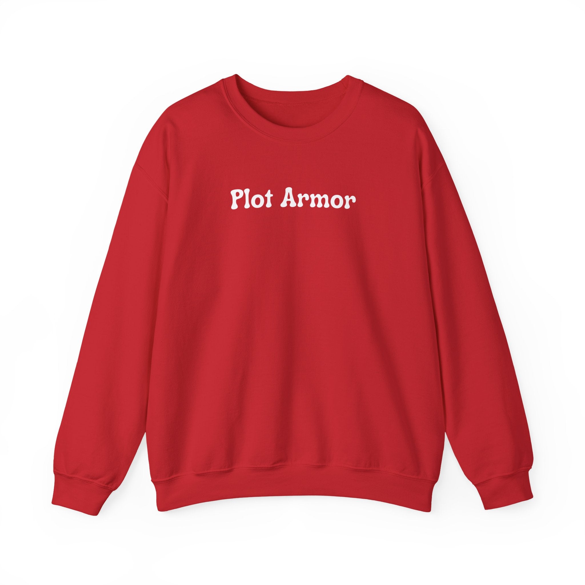 Plot Armor Sweatshirt — Funny Gamer RPG Crewneck for D&D & Roleplayers