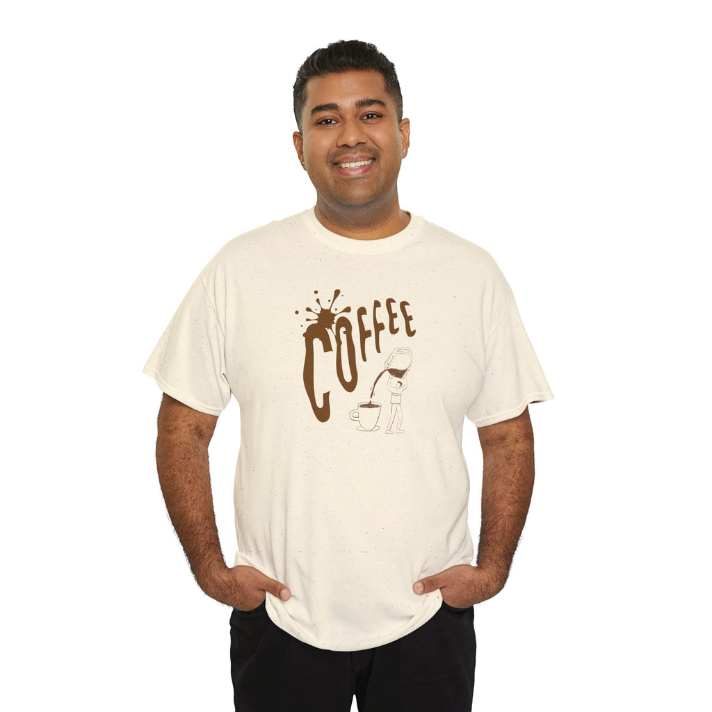 Coffee Splash T‑Shirt — Retro Coffee Typography Tee