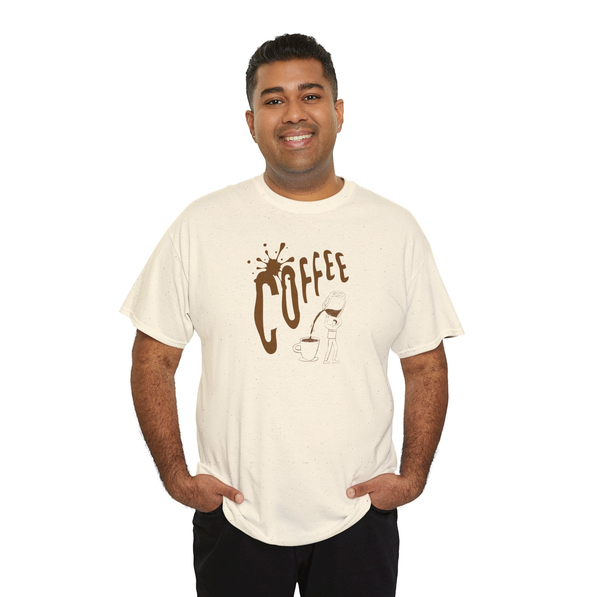 Coffee Splash T‑Shirt — Retro Coffee Typography Tee