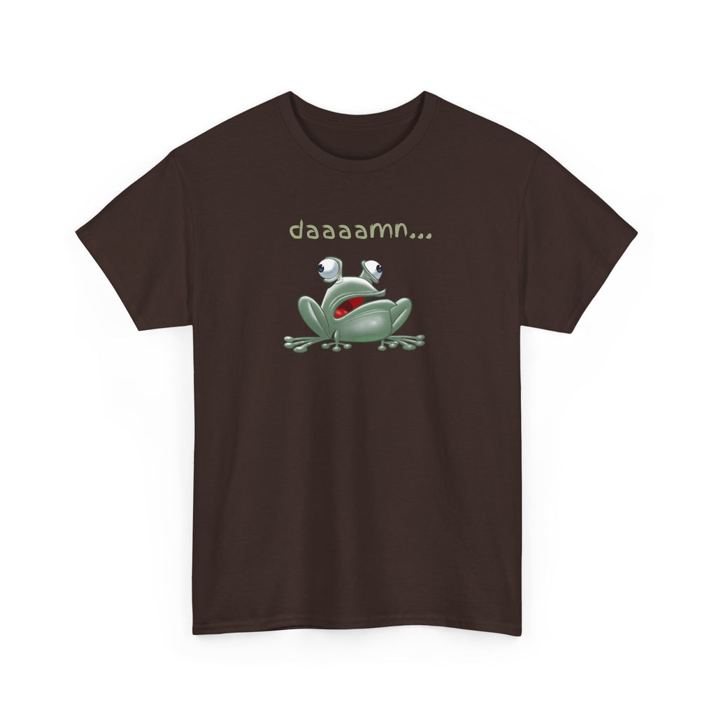 Frog "daaaamn..." T-Shirt — Funny Relaxed Frog Graphic Tee
