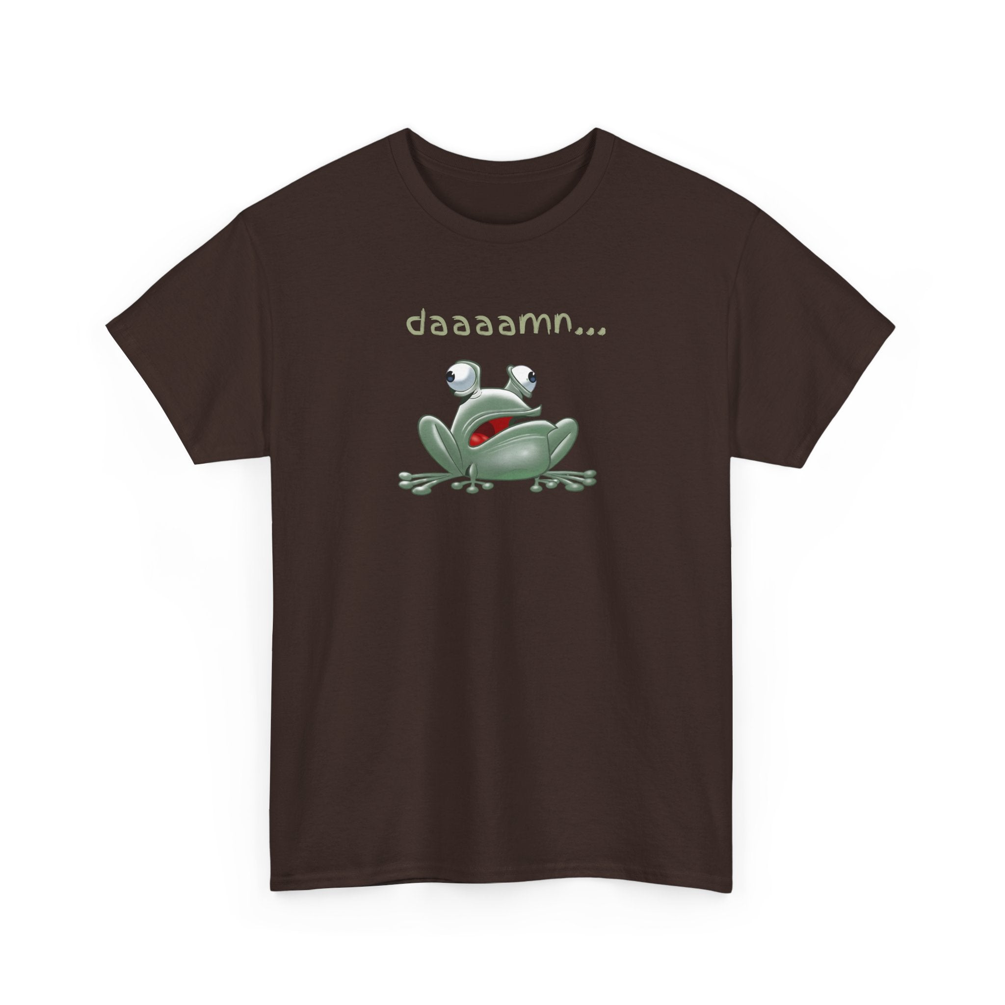 Frog "daaaamn..." T-Shirt — Funny Relaxed Frog Graphic Tee