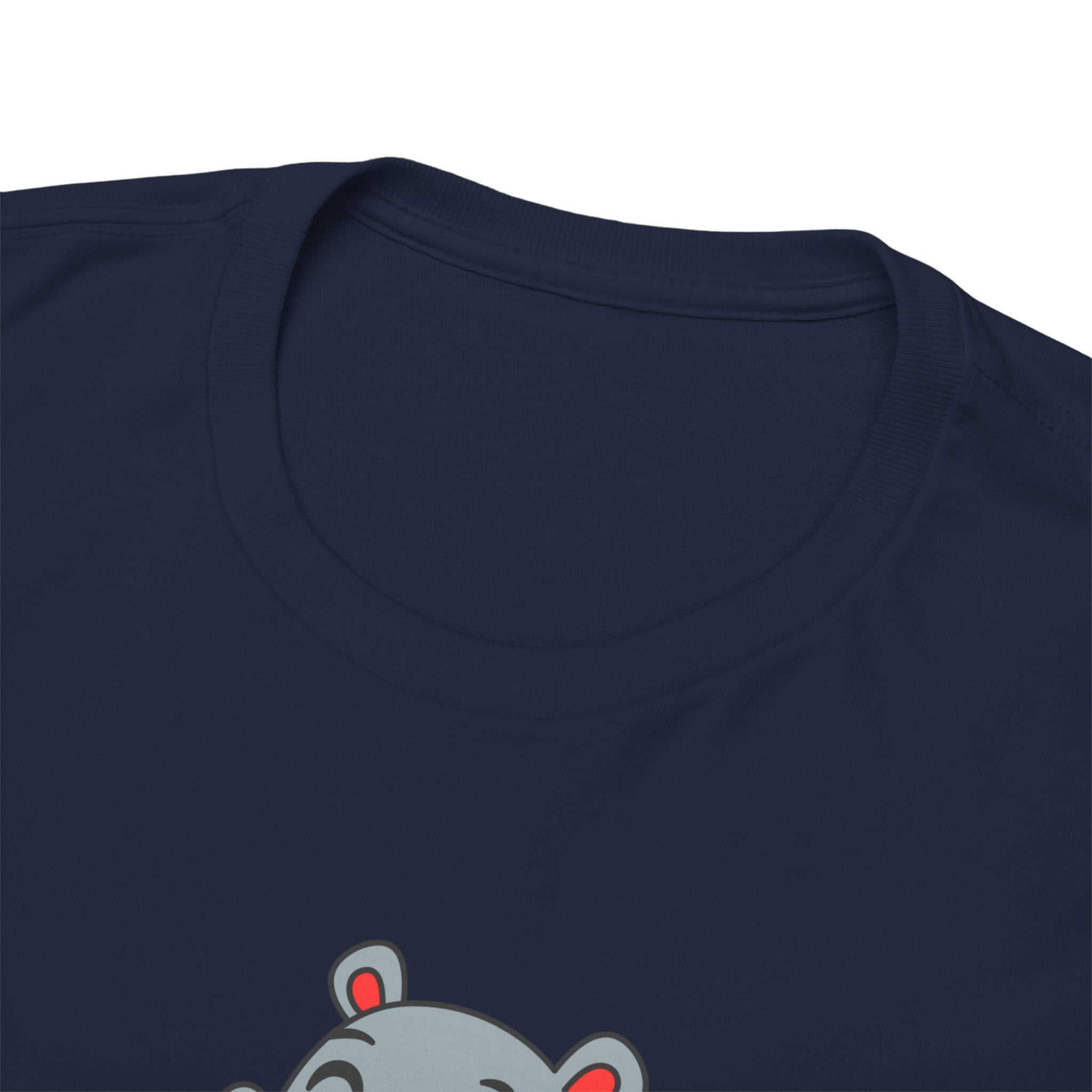 Hippo Eating Watermelon Tee — "Gone in Seconds" Cute Animal Graphic Shirt