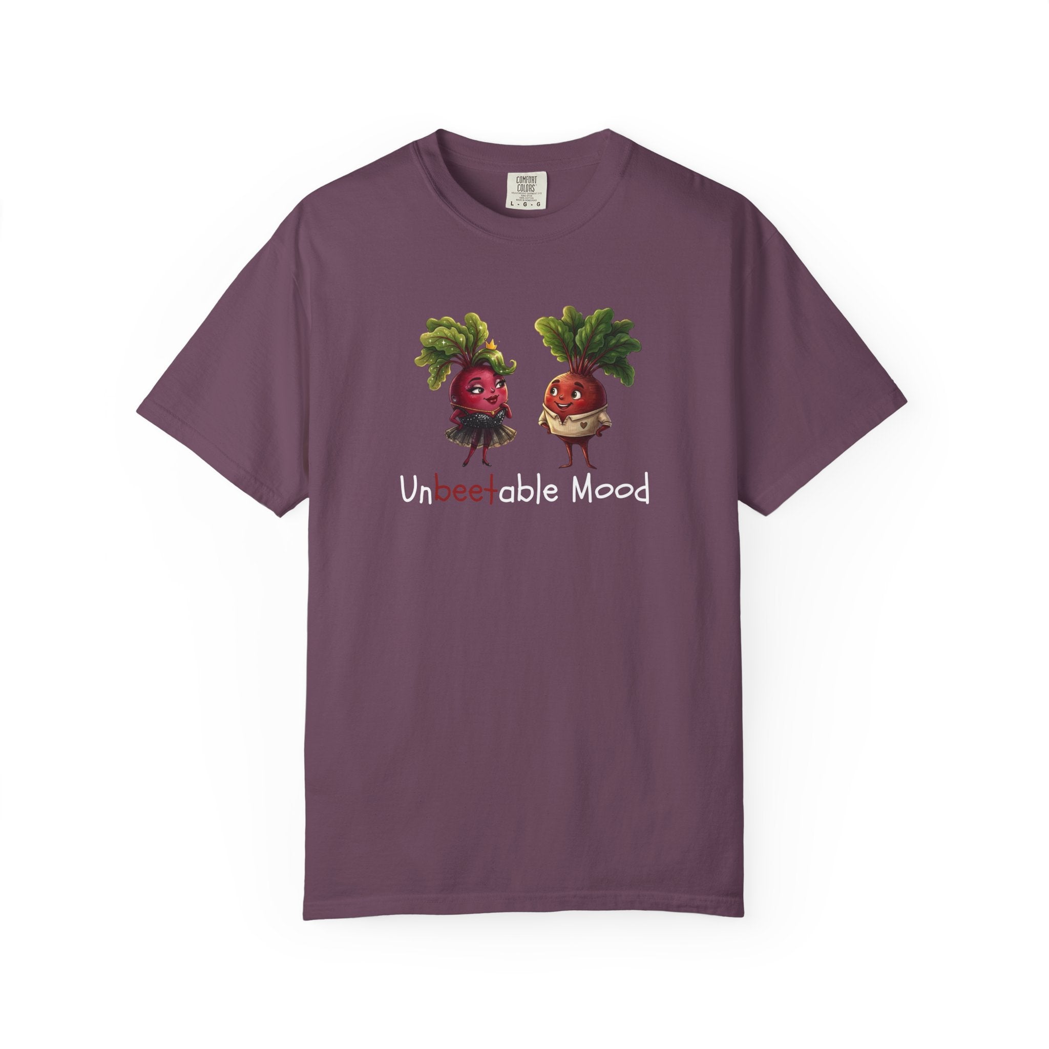 Unbeetable Mood T-Shirt — Cute Beet Characters Veggie Pun Tee