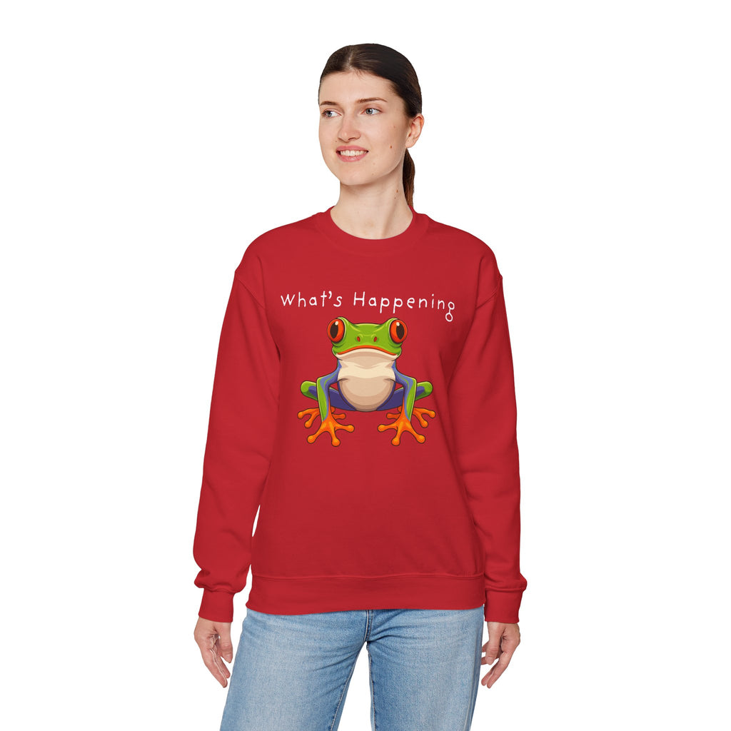 What's Happening Frog Crewneck Sweatshirt
