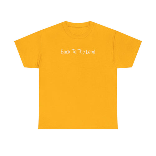 Back To The Land T‑Shirt — Minimalist Retro Farm Life Tee