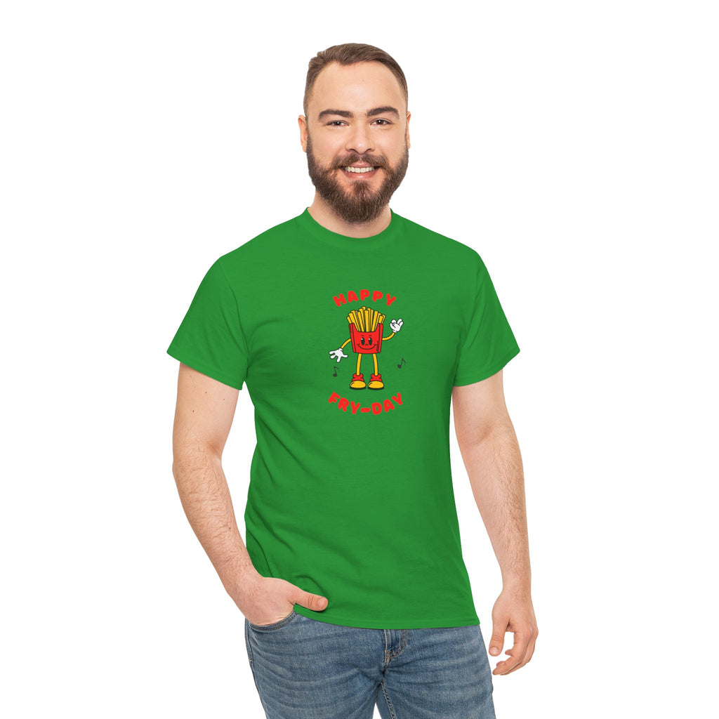 Happy Fry-Day T-Shirt — Cute Dancing Fries Graphic Tee