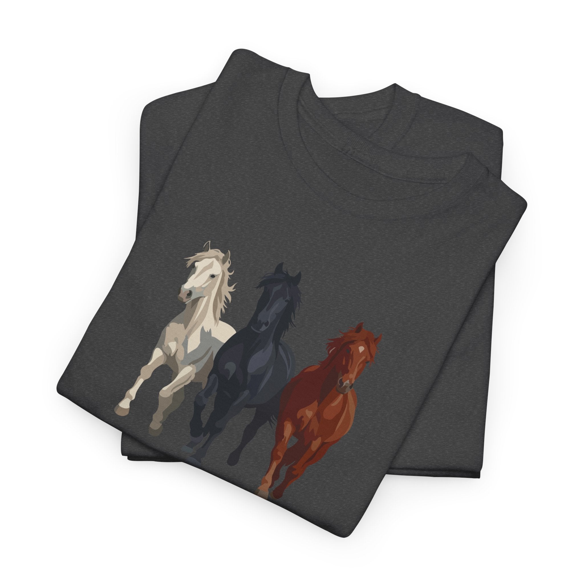 T-Shirt — Three Horses 'Love is Love' Pride Graphic Tee
