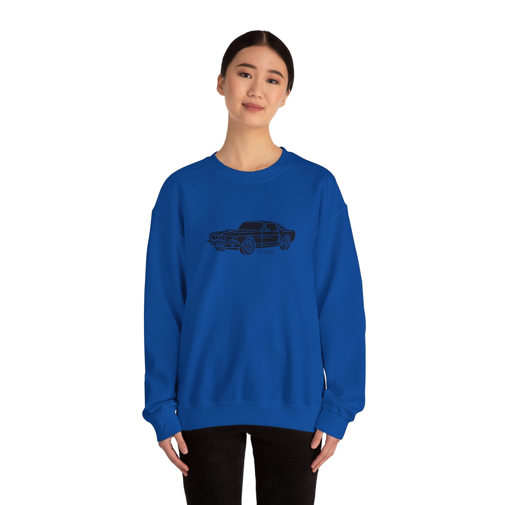 Classic Mustang Outline Crewneck Sweatshirt